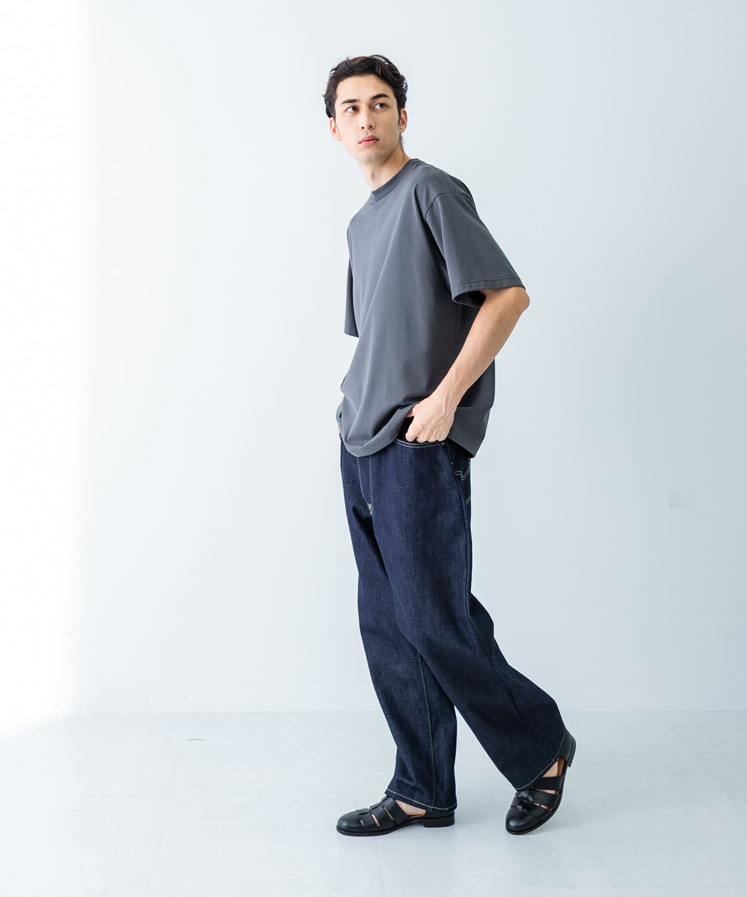 URBAN RESEARCH「new basic　クールドライツイストヒートブロックショートスリーブ」|Tシャツ・カットソー|