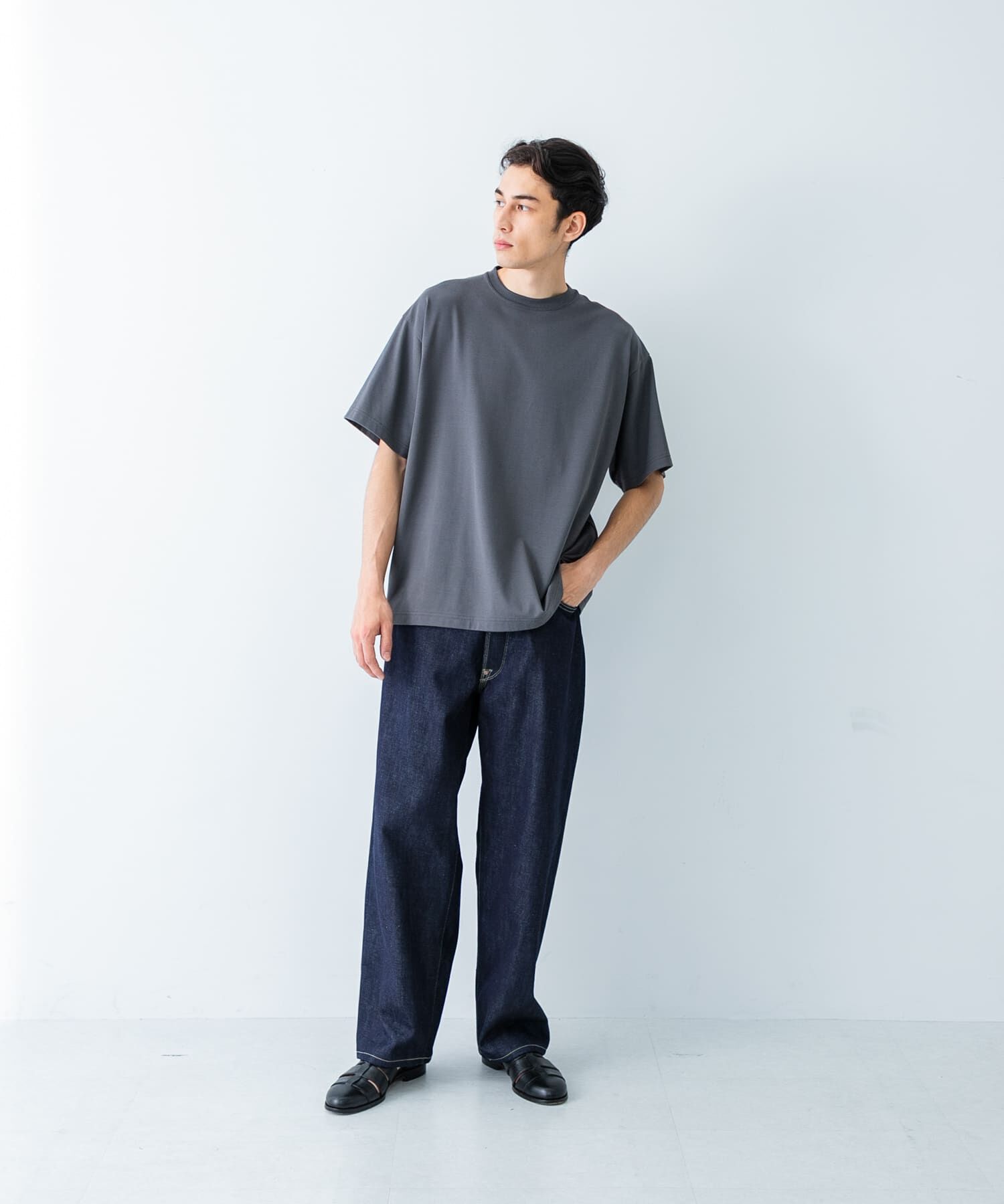 URBAN RESEARCH「new basic　クールドライツイストヒートブロックショートスリーブ」|Tシャツ・カットソー|