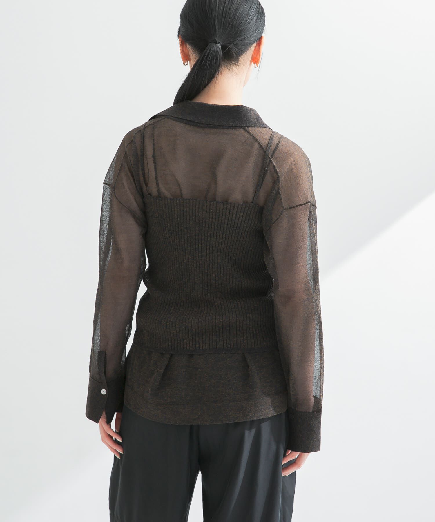 URBAN RESEARCH「ラミー混リブシアーキャミソール」|キャミソール|