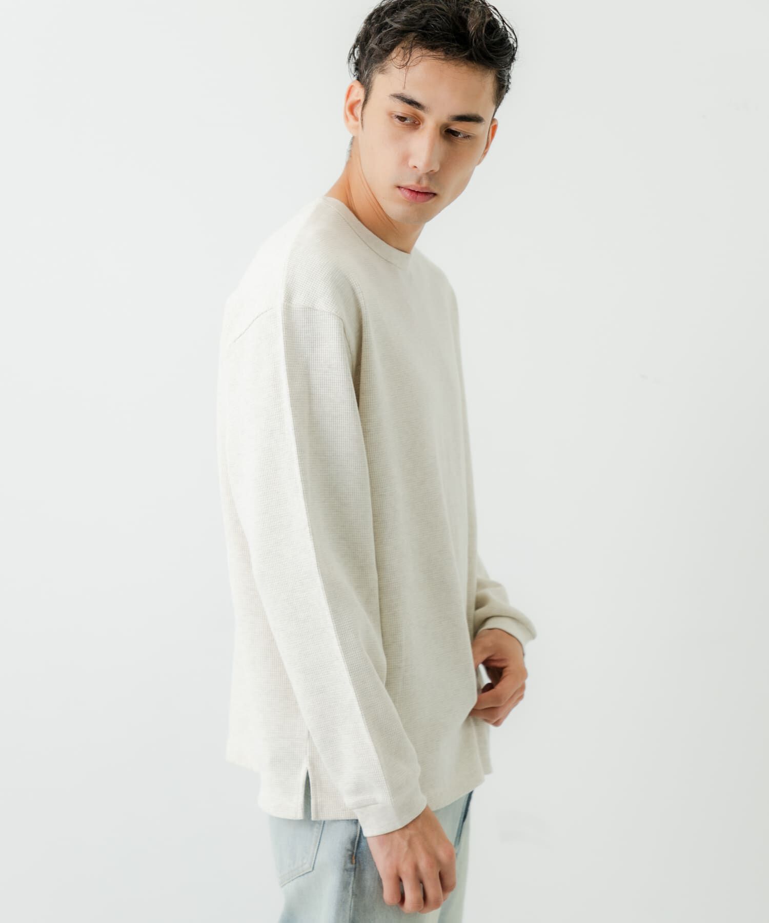 URBAN RESEARCH「度詰めワッフルロングスリーブ」|Tシャツ・カットソー|