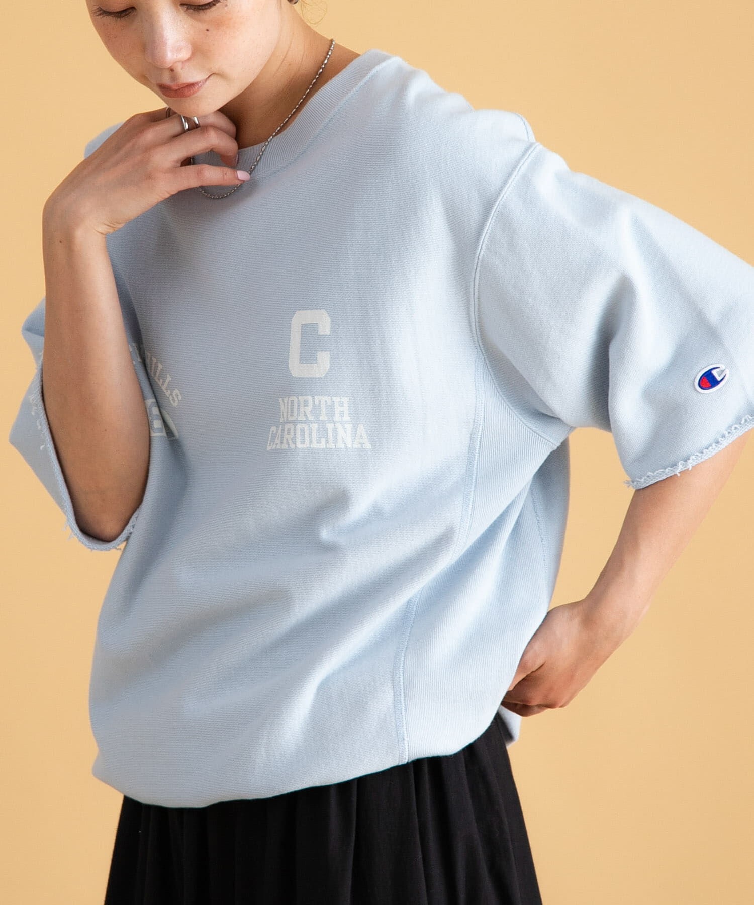 Sonny Label 「『別注』Champion&times;Sonny Label　リバースウィーブロゴスウェットTシャツ」|スウェット・ジャージ|