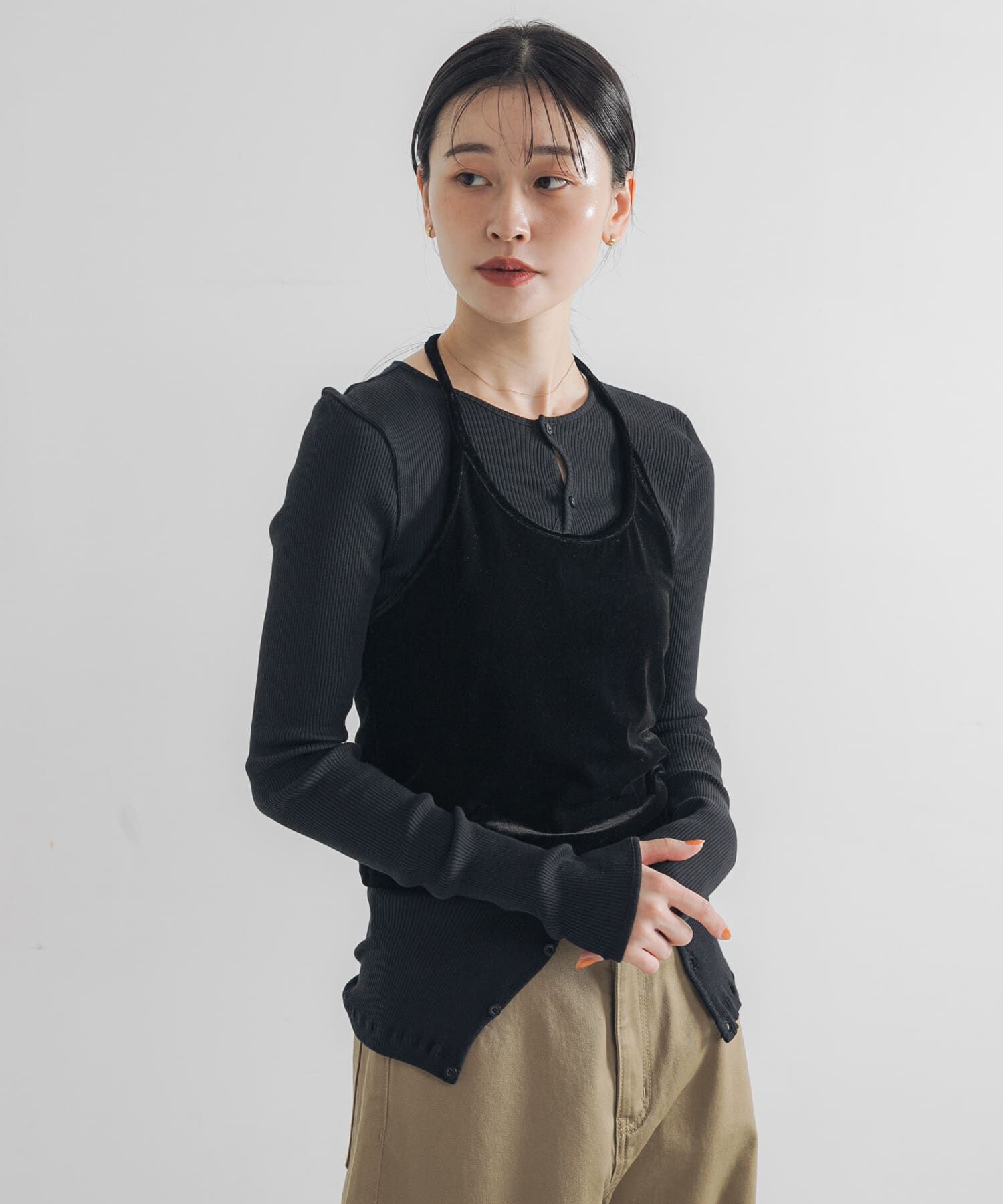 URBAN RESEARCH「ホルターネックベロアビスチェ」|その他|
