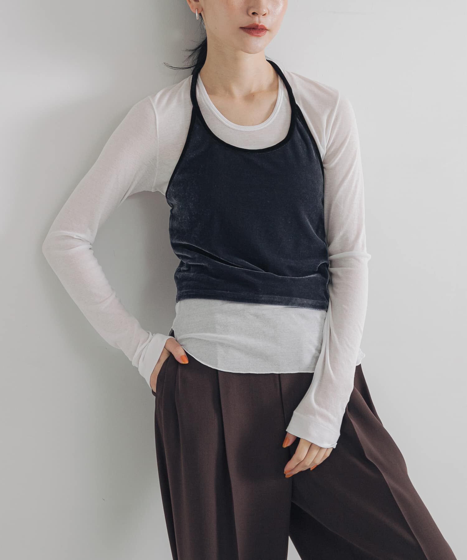 URBAN RESEARCH「ホルターネックベロアビスチェ」|その他|