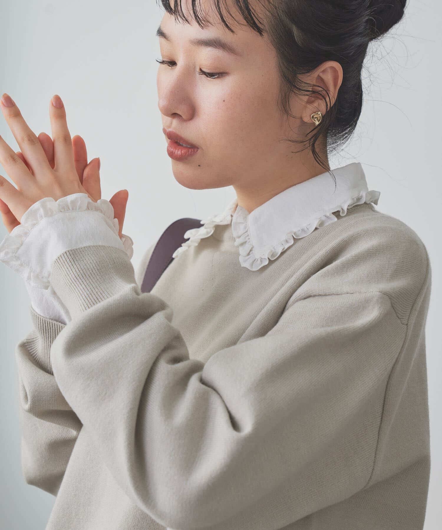 URBAN RESEARCH DOORS「『仁村紗和さん着用』『UR TECH 200日ﾆｯﾄ』ｽｳｪｯﾄﾗｲｸﾌﾟﾙｵｰ  」|ニット・セーター|