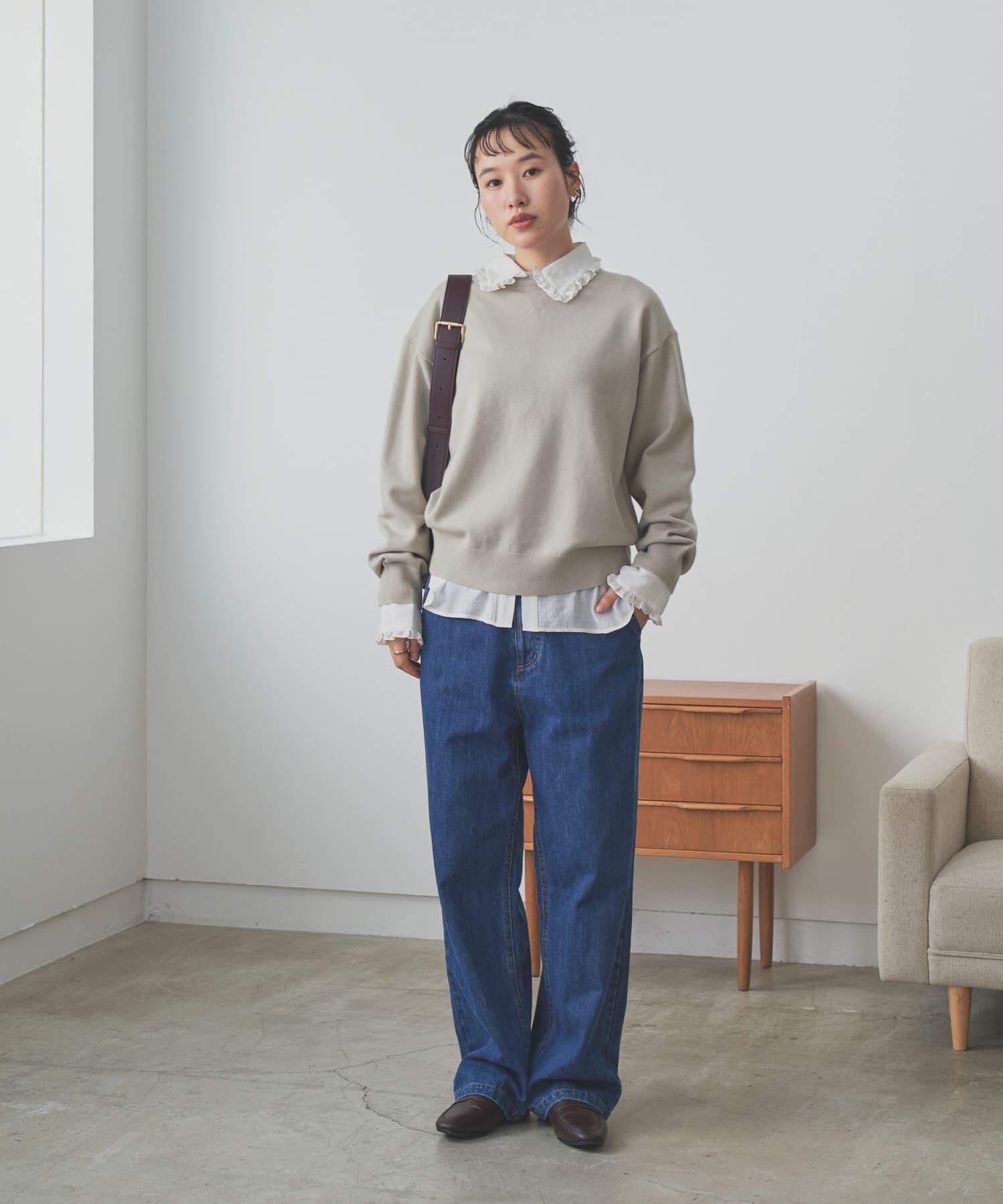 URBAN RESEARCH DOORS「『仁村紗和さん着用』『UR TECH 200日ﾆｯﾄ』ｽｳｪｯﾄﾗｲｸﾌﾟﾙｵｰ  」|ニット・セーター|