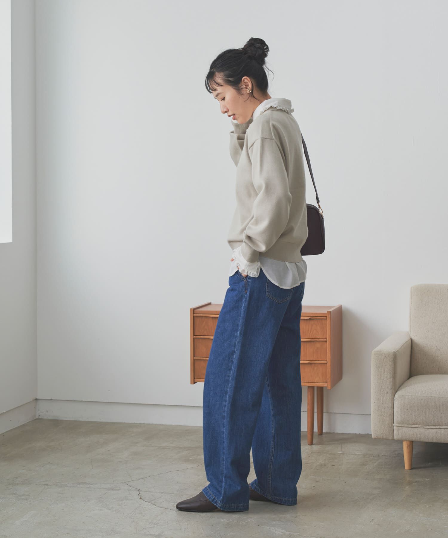 URBAN RESEARCH DOORS「『仁村紗和さん着用』『UR TECH 200日ﾆｯﾄ』ｽｳｪｯﾄﾗｲｸﾌﾟﾙｵｰ  」|ニット・セーター|