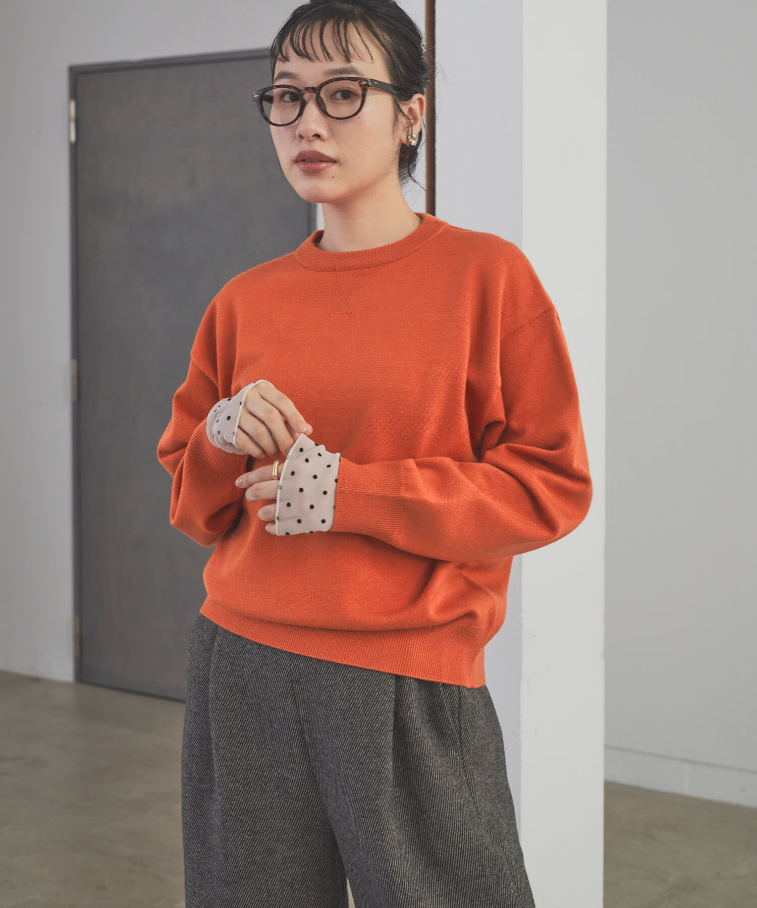 URBAN RESEARCH DOORS「『仁村紗和さん着用』『UR TECH 200日ﾆｯﾄ』ｽｳｪｯﾄﾗｲｸﾌﾟﾙｵｰ  」|ニット・セーター|