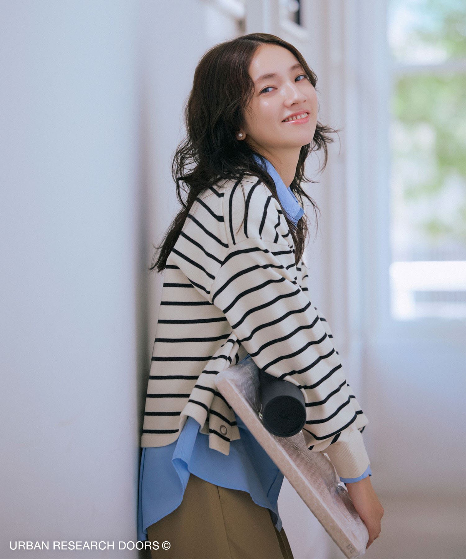 URBAN RESEARCH DOORS「『仁村紗和さん着用』『UR TECH 200日ニット』リングドットカーディガン」|カーディガン|