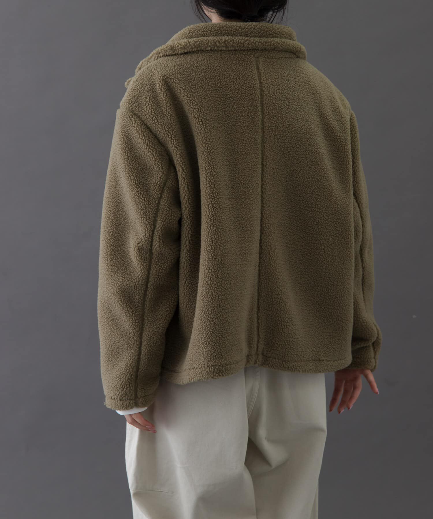 URBAN RESEARCH DOORS「FORK&SPOON　スタンドカラーボアブルゾン」|ブルゾン・スタジャン|