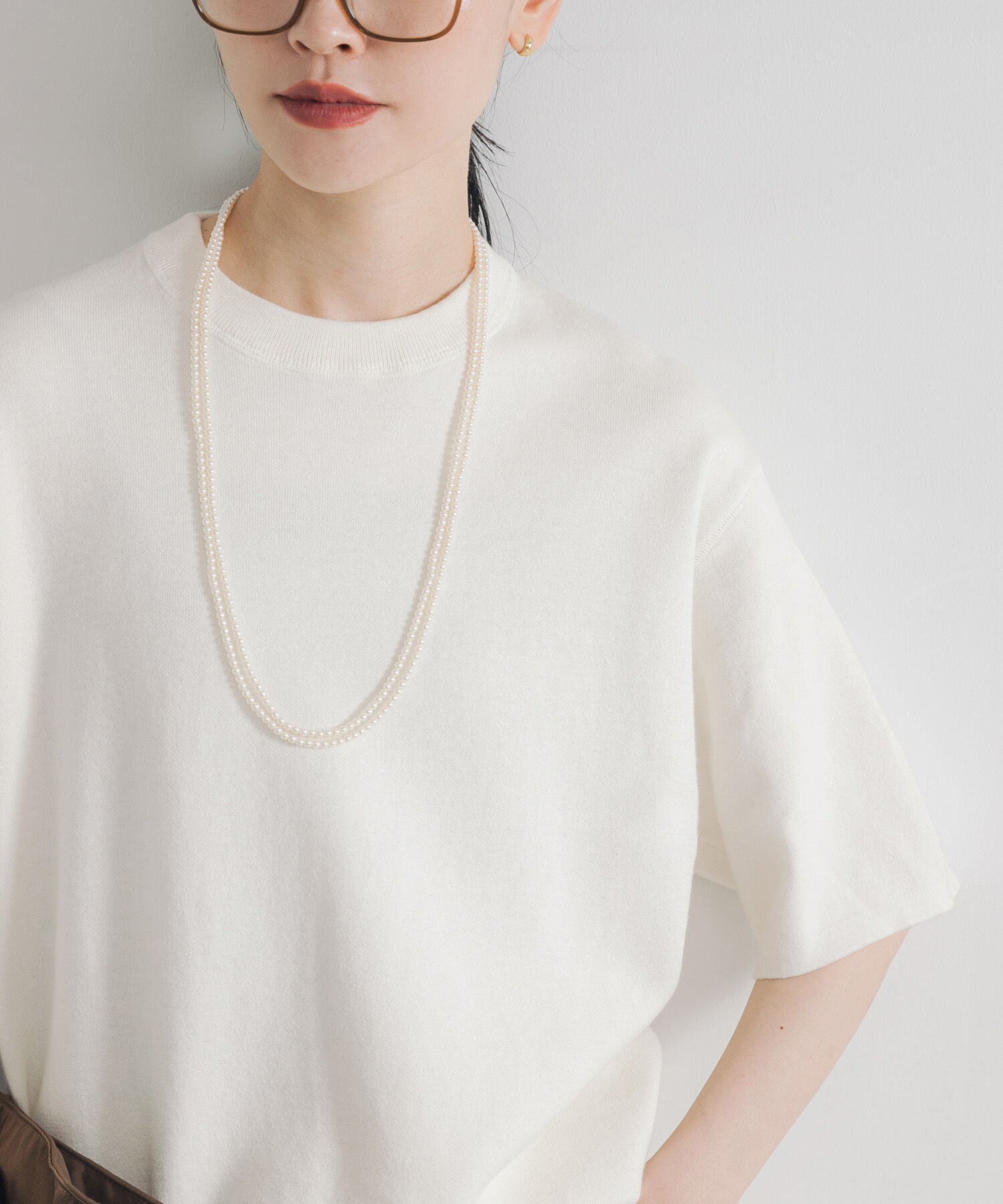 URBAN RESEARCH「コットンカシミヤハーフスリーブニット」|ニット・セーター|