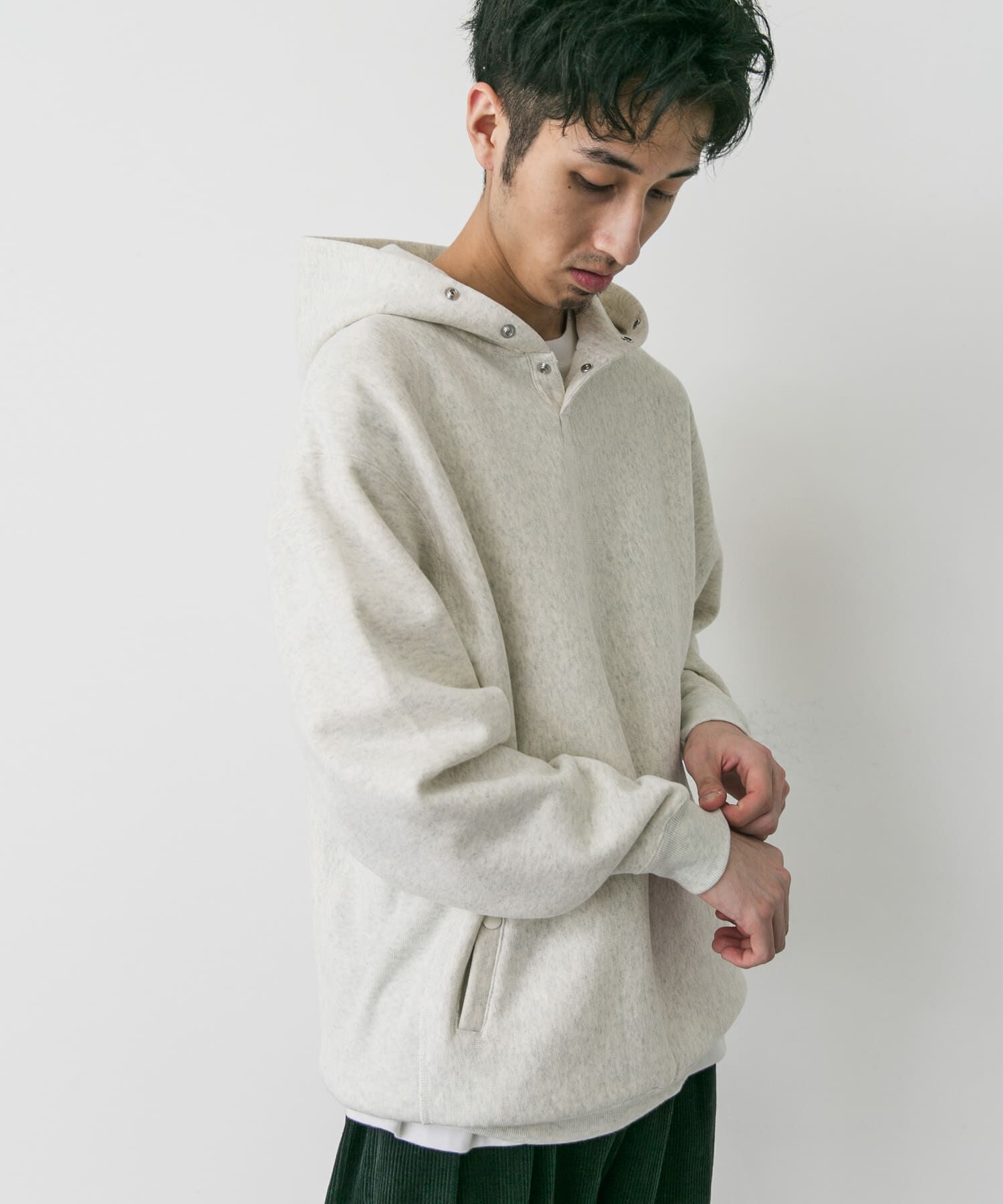 URBAN RESEARCH DOORS「『別注』Champion&times;DOORS　RW HALF SNAP PARKA」|パーカー|