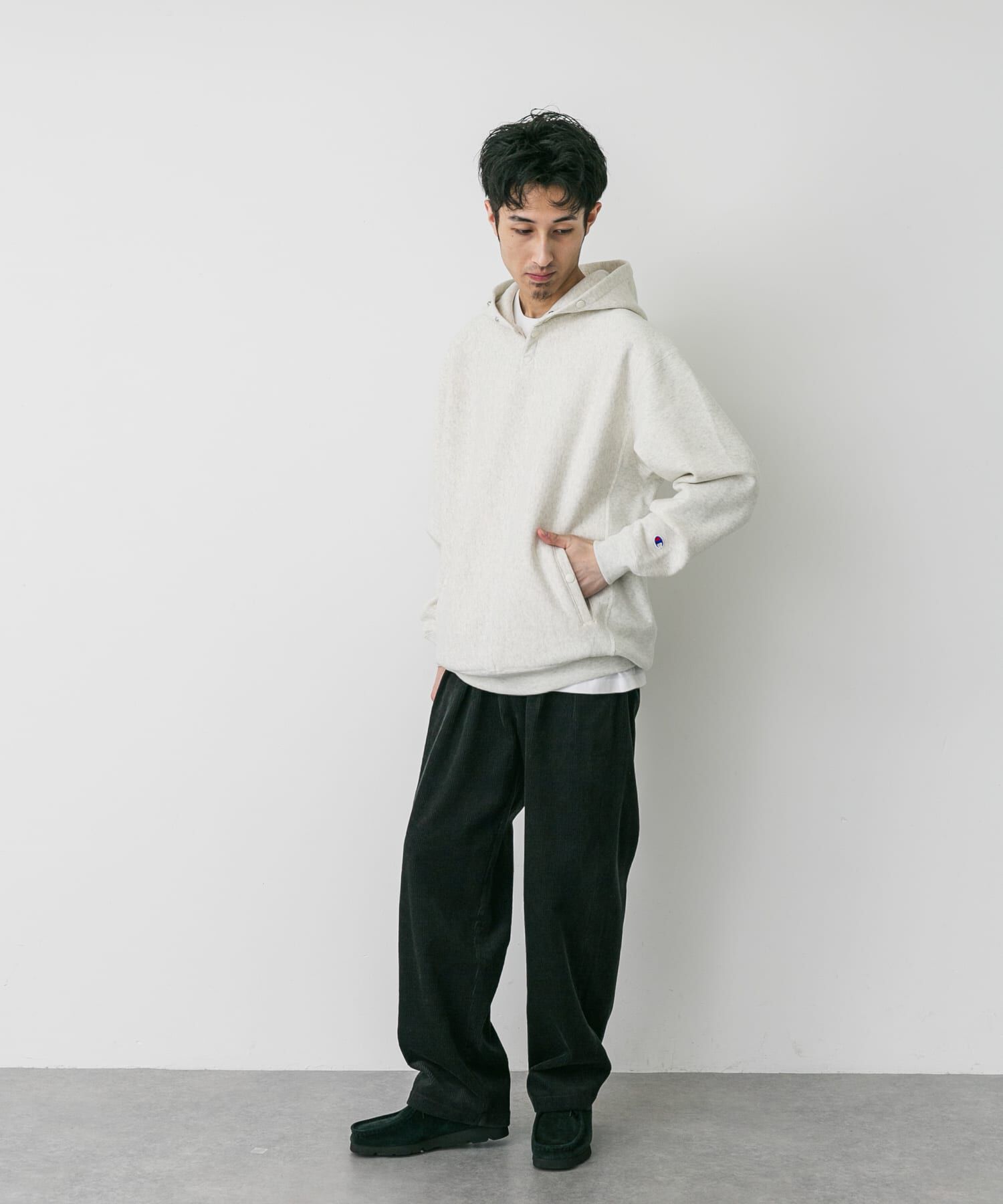 URBAN RESEARCH DOORS「『別注』Champion&times;DOORS　RW HALF SNAP PARKA」|パーカー|