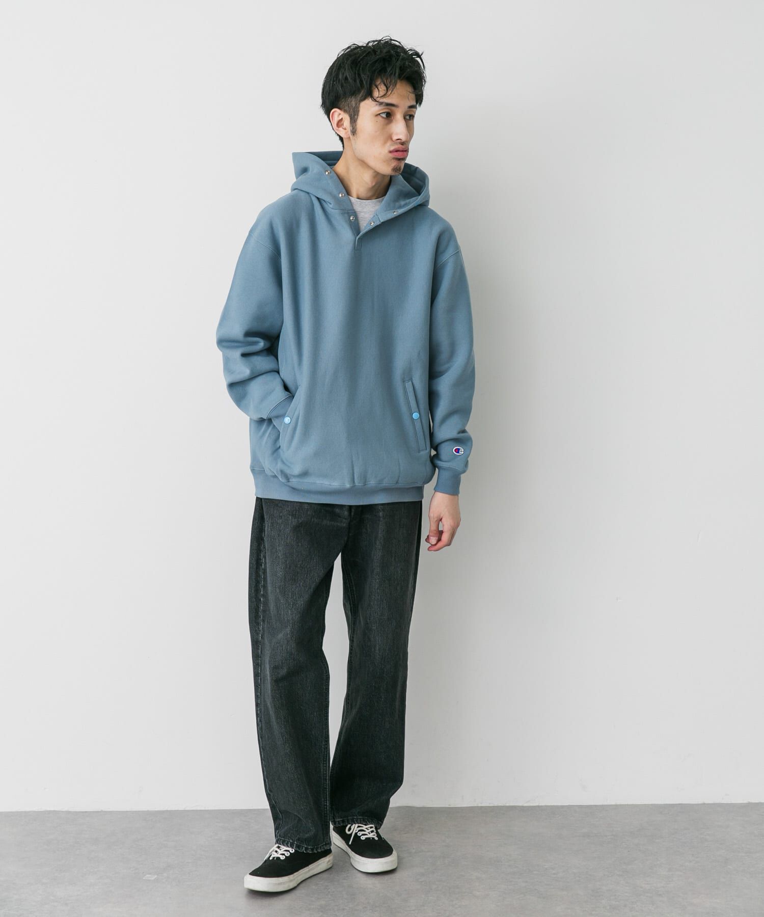 URBAN RESEARCH DOORS「『別注』Champion&times;DOORS　RW HALF SNAP PARKA」|パーカー|