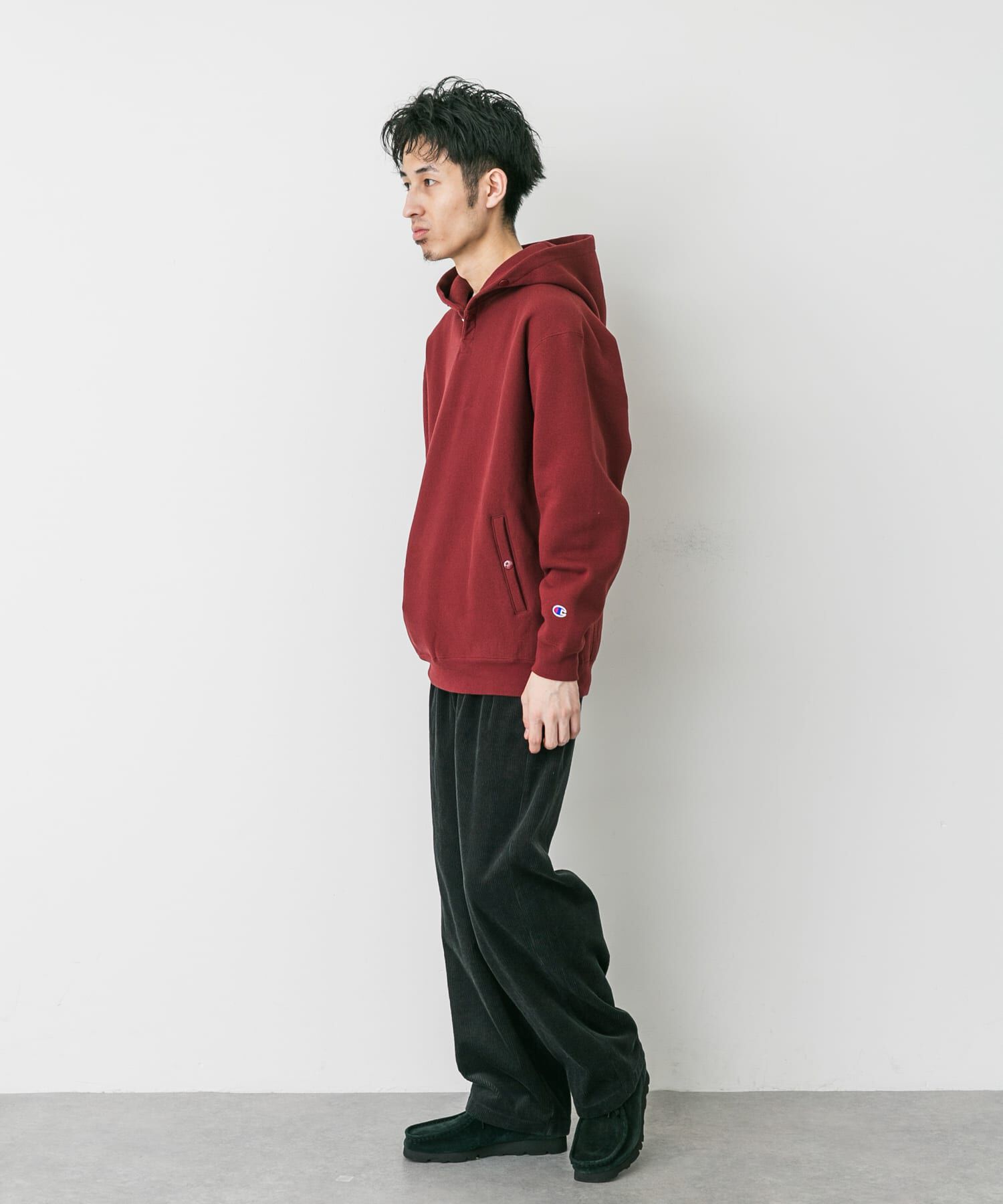 URBAN RESEARCH DOORS「『別注』Champion&times;DOORS　RW HALF SNAP PARKA」|パーカー|