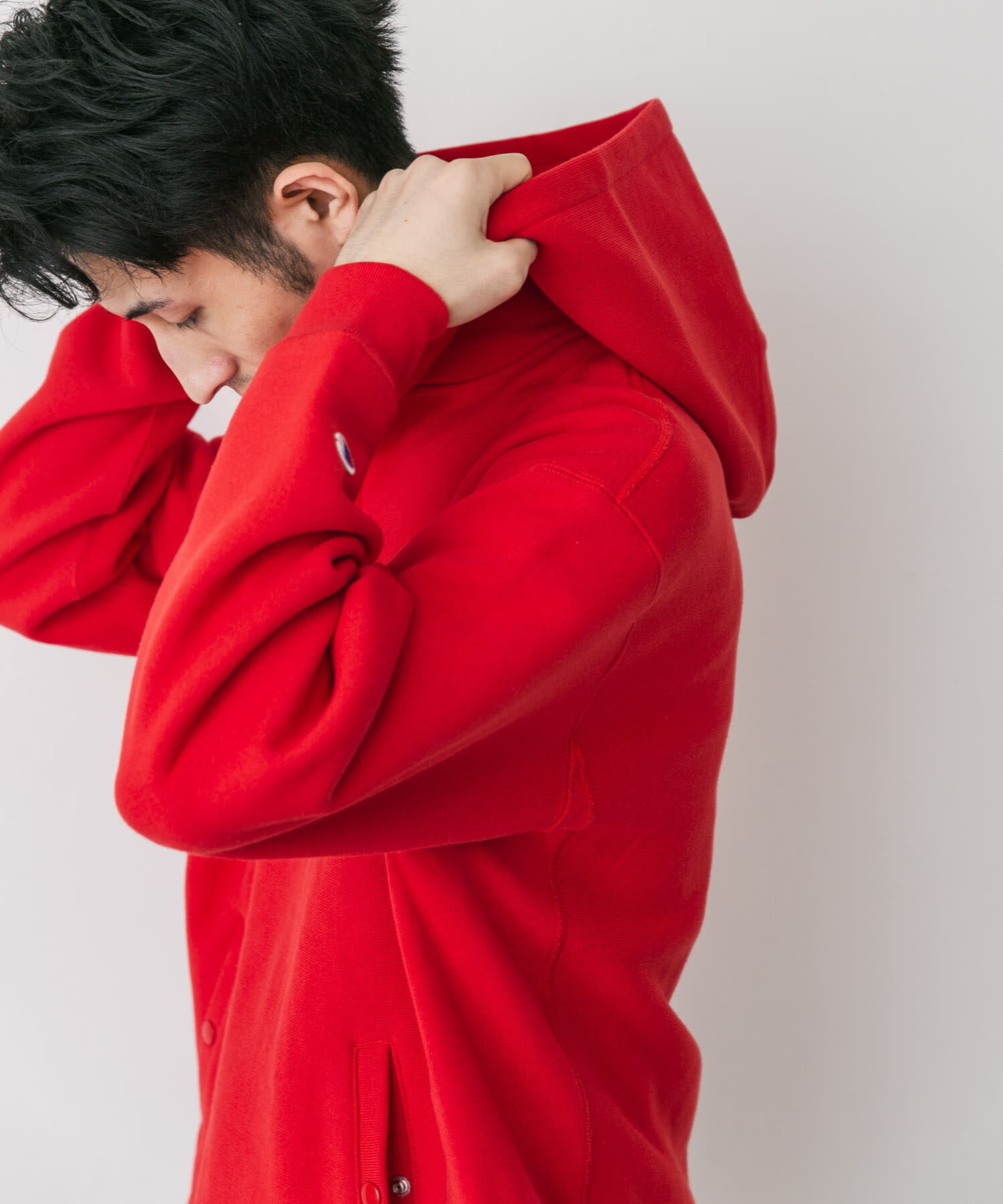 URBAN RESEARCH DOORS「『別注』Champion&times;DOORS　RW HALF SNAP PARKA」|パーカー|