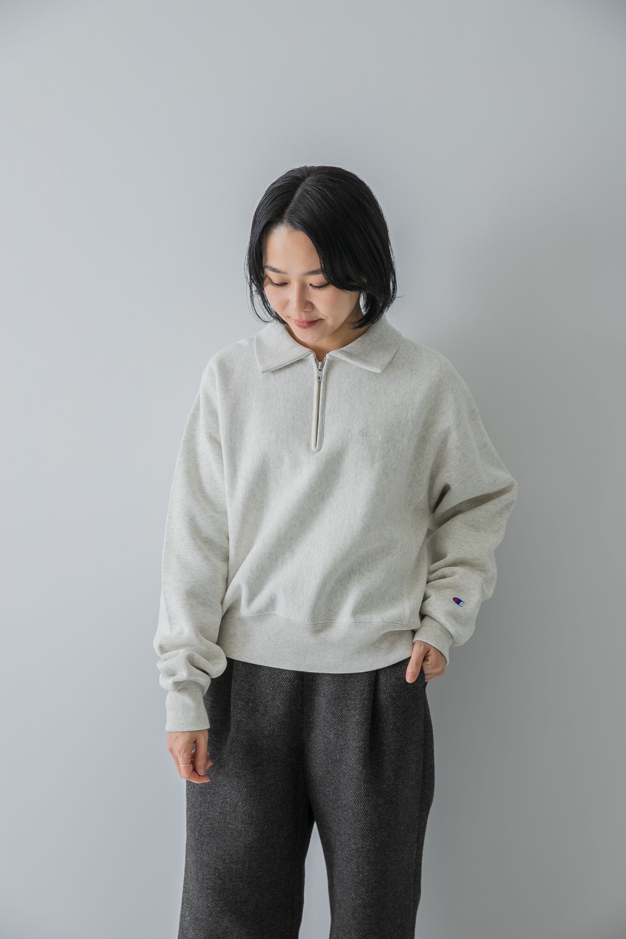 URBAN RESEARCH DOORS「『別注』Champion&times;DOORS　Half Zip Sweatshirts」|スウェット・ジャージ|