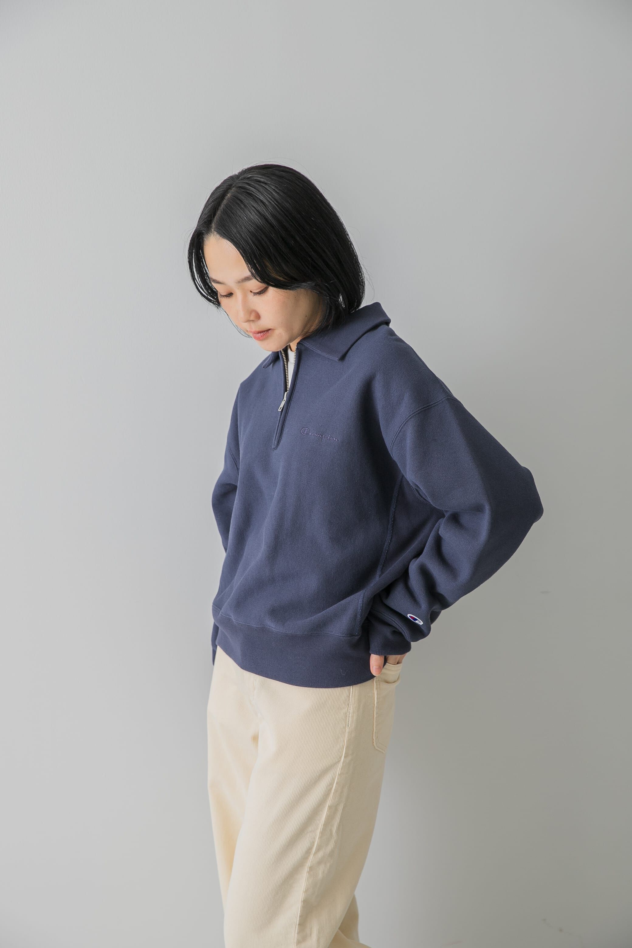URBAN RESEARCH DOORS「『別注』Champion&times;DOORS　Half Zip Sweatshirts」|スウェット・ジャージ|