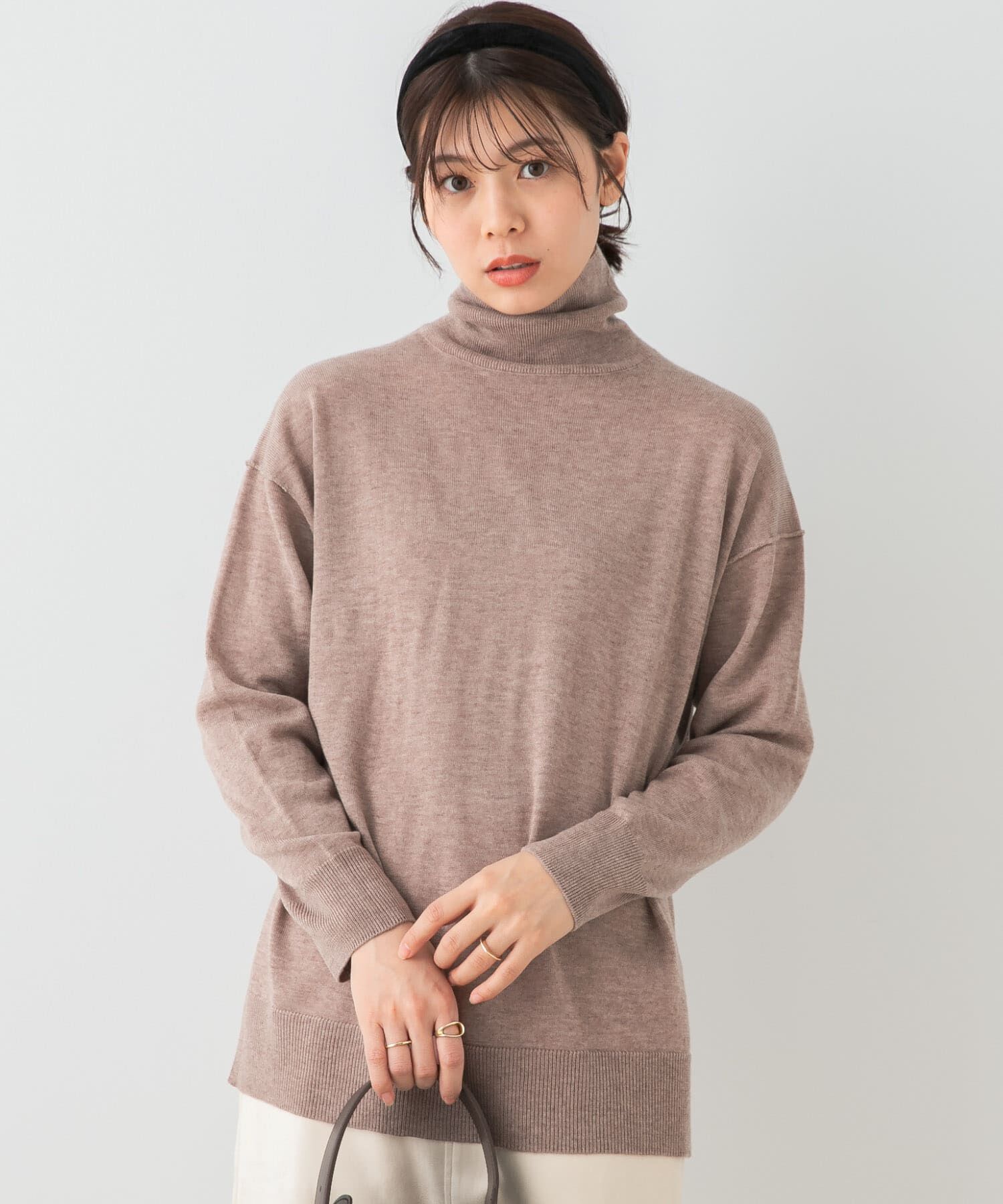 URBAN RESEARCH ROSSO「F by ROSSO　ウォッシャブル抗ピルタートルニット」|ニット・セーター|