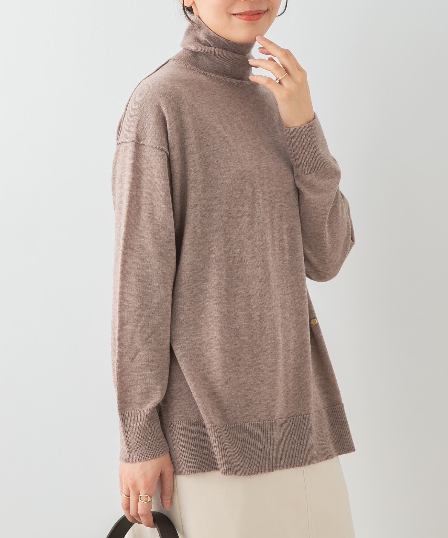 URBAN RESEARCH ROSSO「F by ROSSO　ウォッシャブル抗ピルタートルニット」|ニット・セーター|