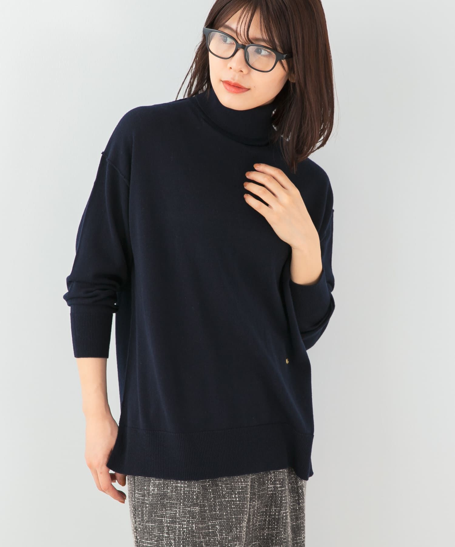 URBAN RESEARCH ROSSO「F by ROSSO　ウォッシャブル抗ピルタートルニット」|ニット・セーター|