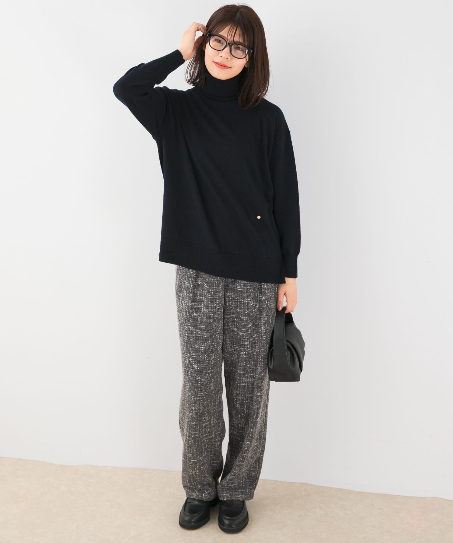 URBAN RESEARCH ROSSO「F by ROSSO　ウォッシャブル抗ピルタートルニット」|ニット・セーター|