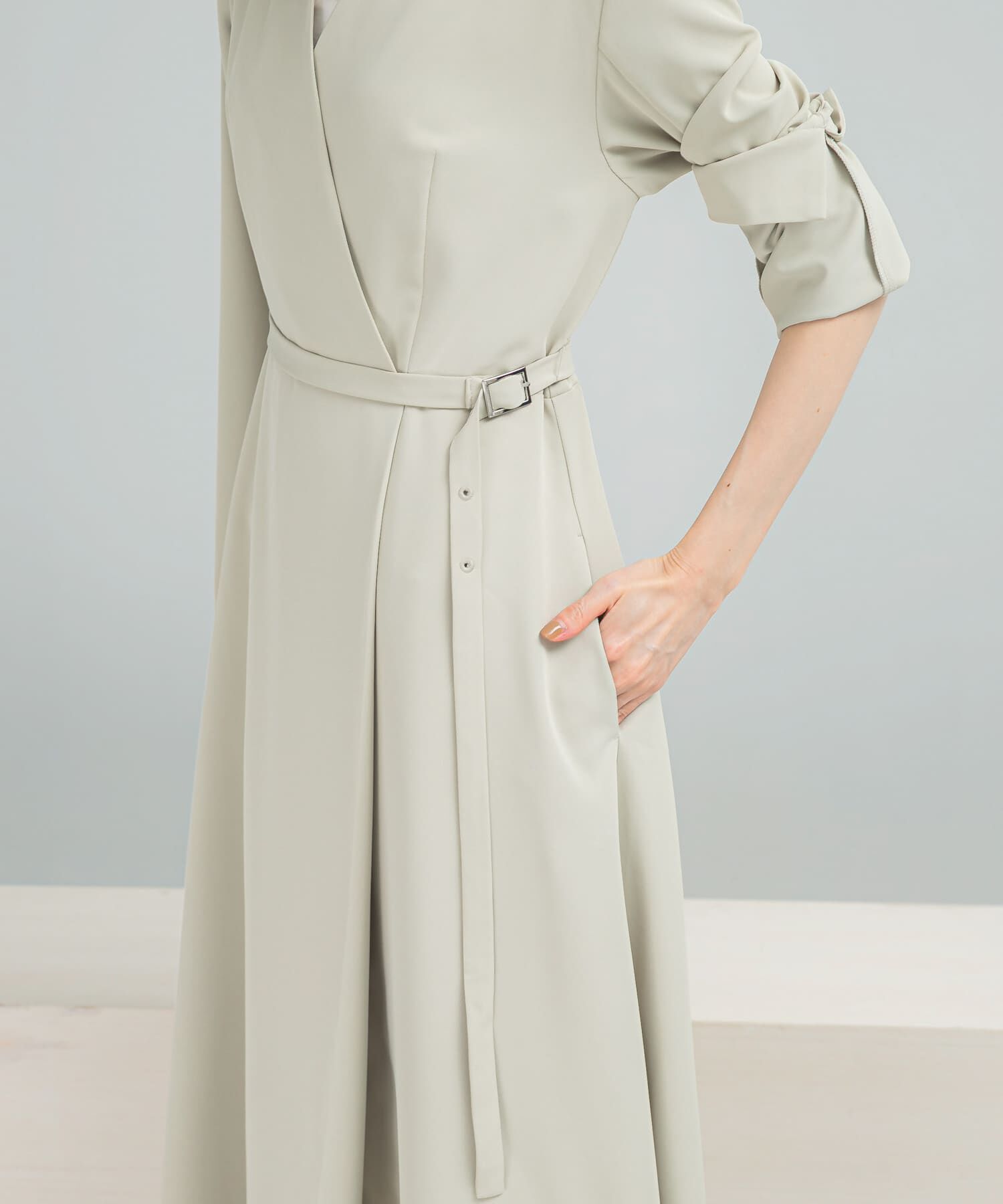 URBAN RESEARCH ROSSO「ベルトデザインカシュクールワンピース」|ワンピース|