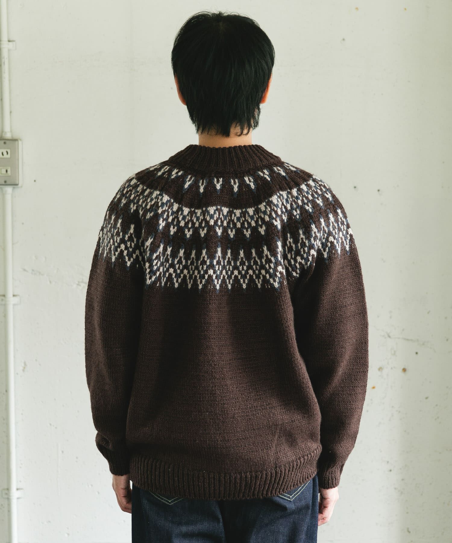 URBAN RESEARCH DOORS「求心柄モックネックニット」|ニット・セーター|