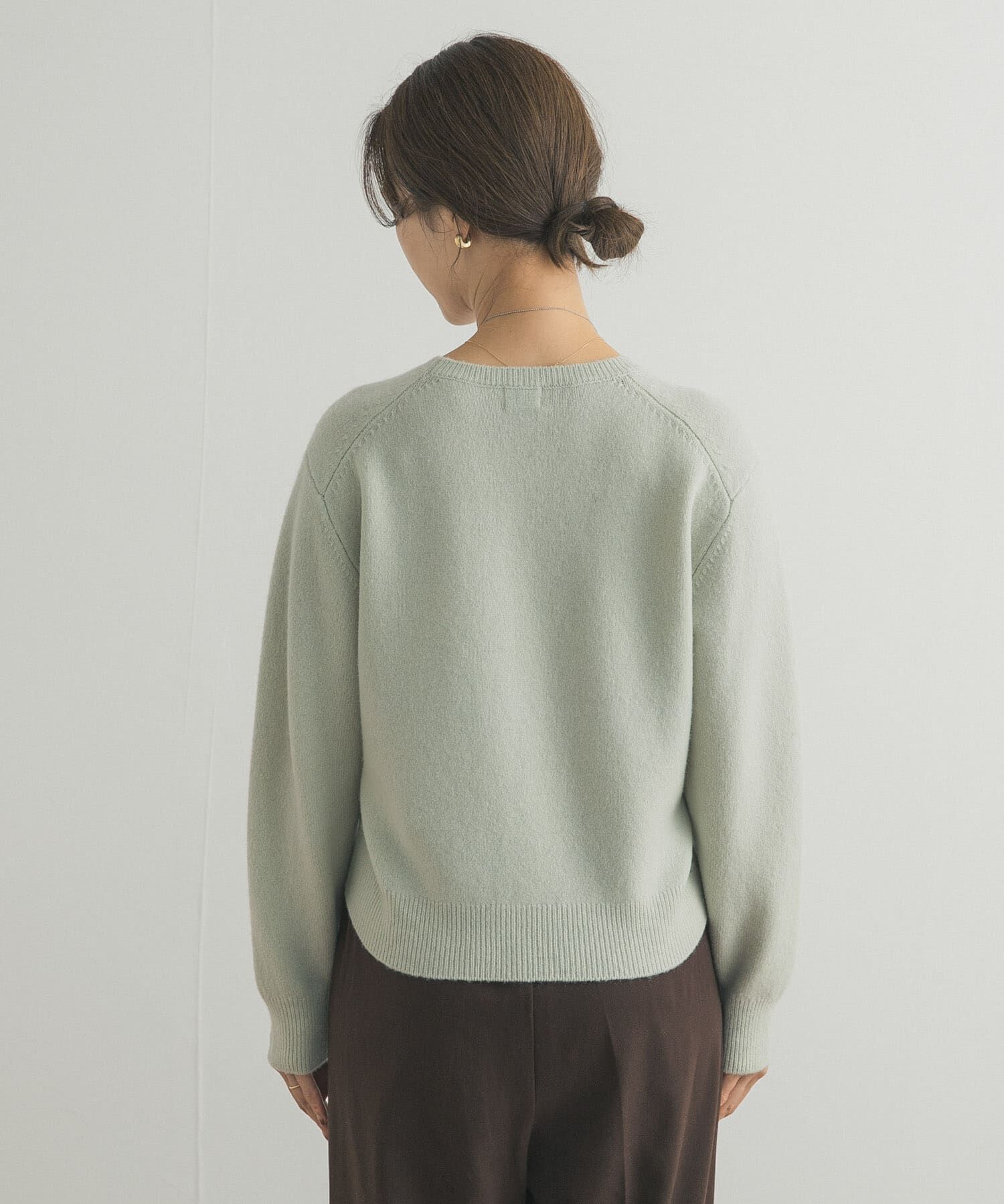 URBAN RESEARCH DOORS「ウールコンパクトクルーネックプルオーバー」|ニット・セーター|