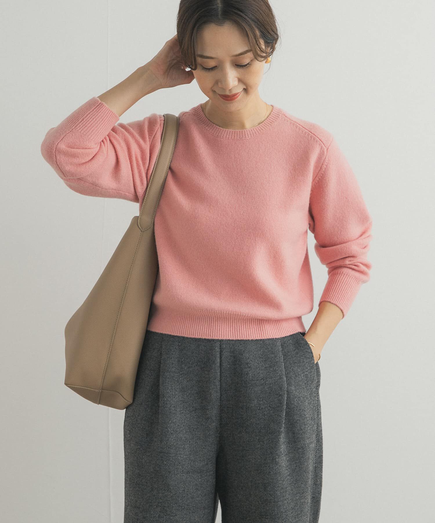 URBAN RESEARCH DOORS「ウールコンパクトクルーネックプルオーバー」|ニット・セーター|