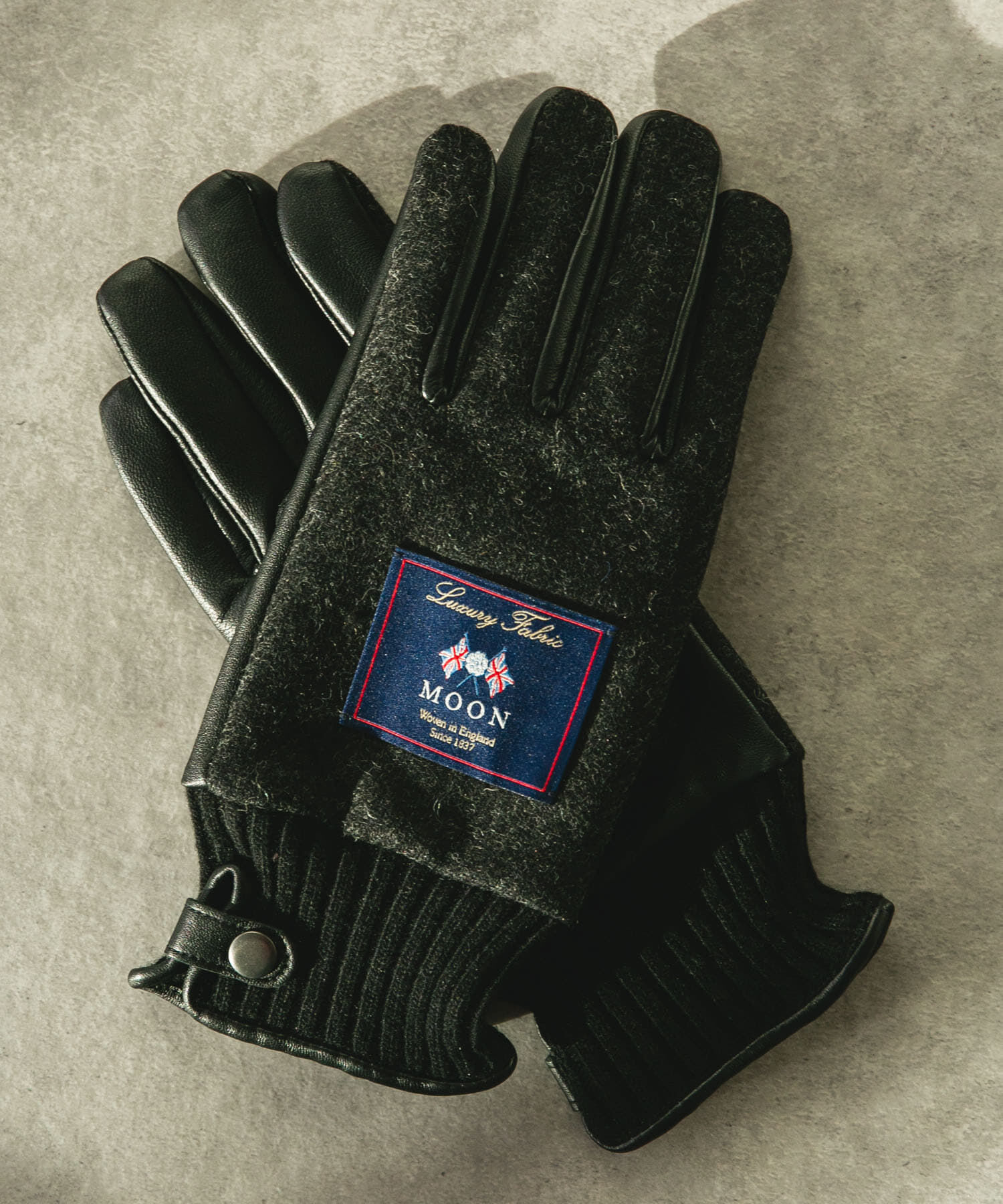 URBAN RESEARCH DOORS「MOONツイードレザーグローブ」|手袋|