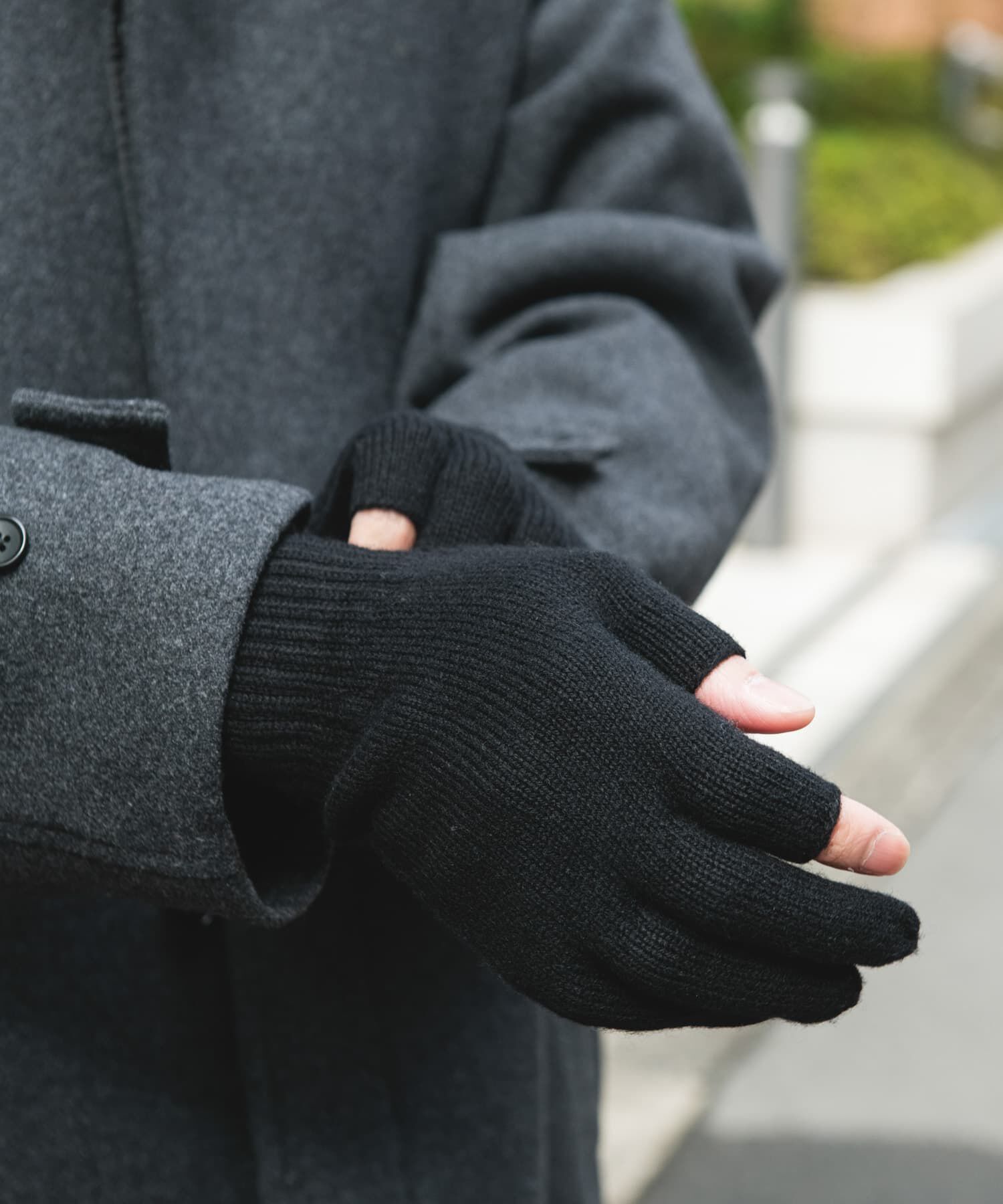 URBAN RESEARCH DOORS「カットオフニットグローブ」|手袋|