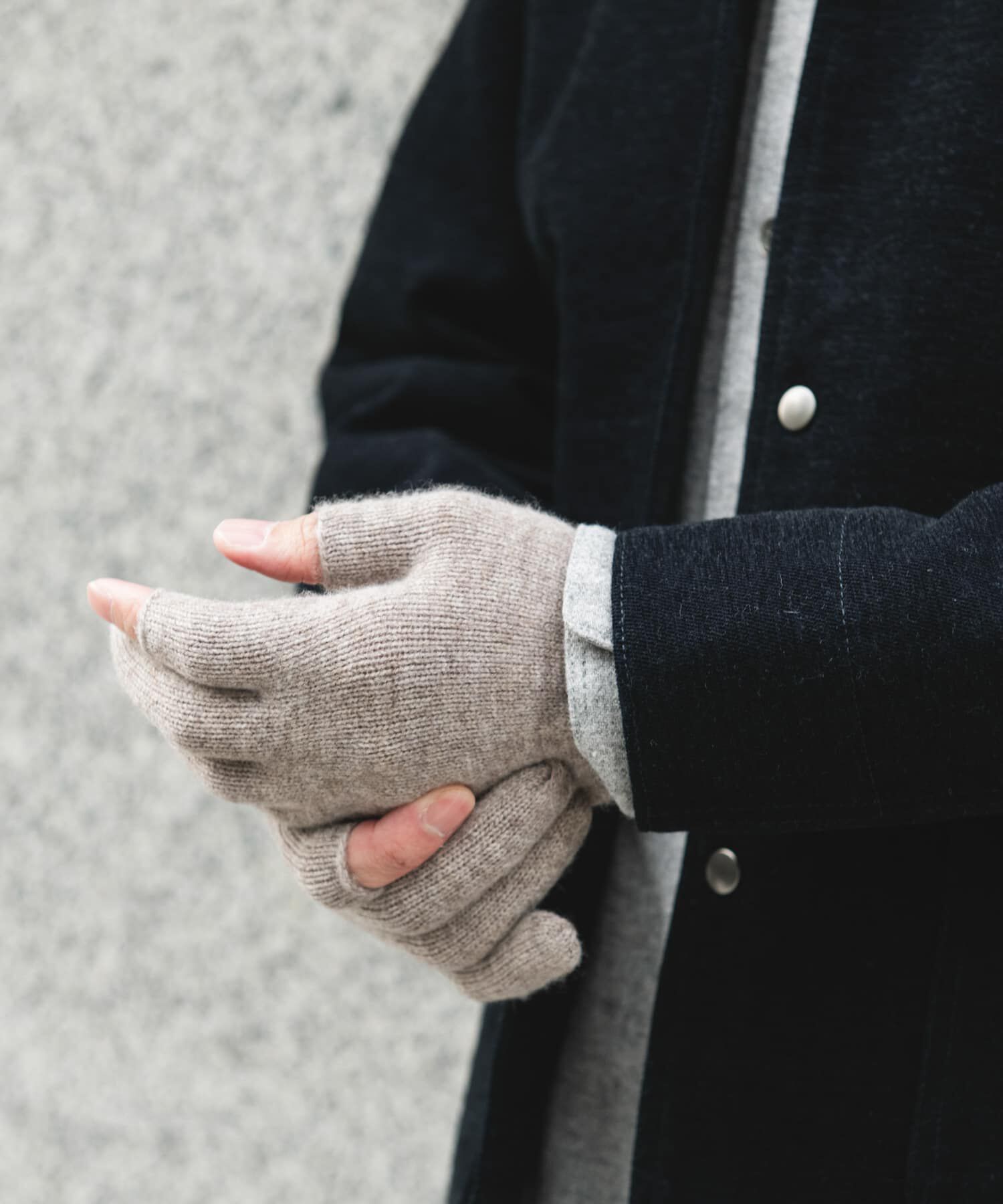 URBAN RESEARCH DOORS「カットオフニットグローブ」|手袋|