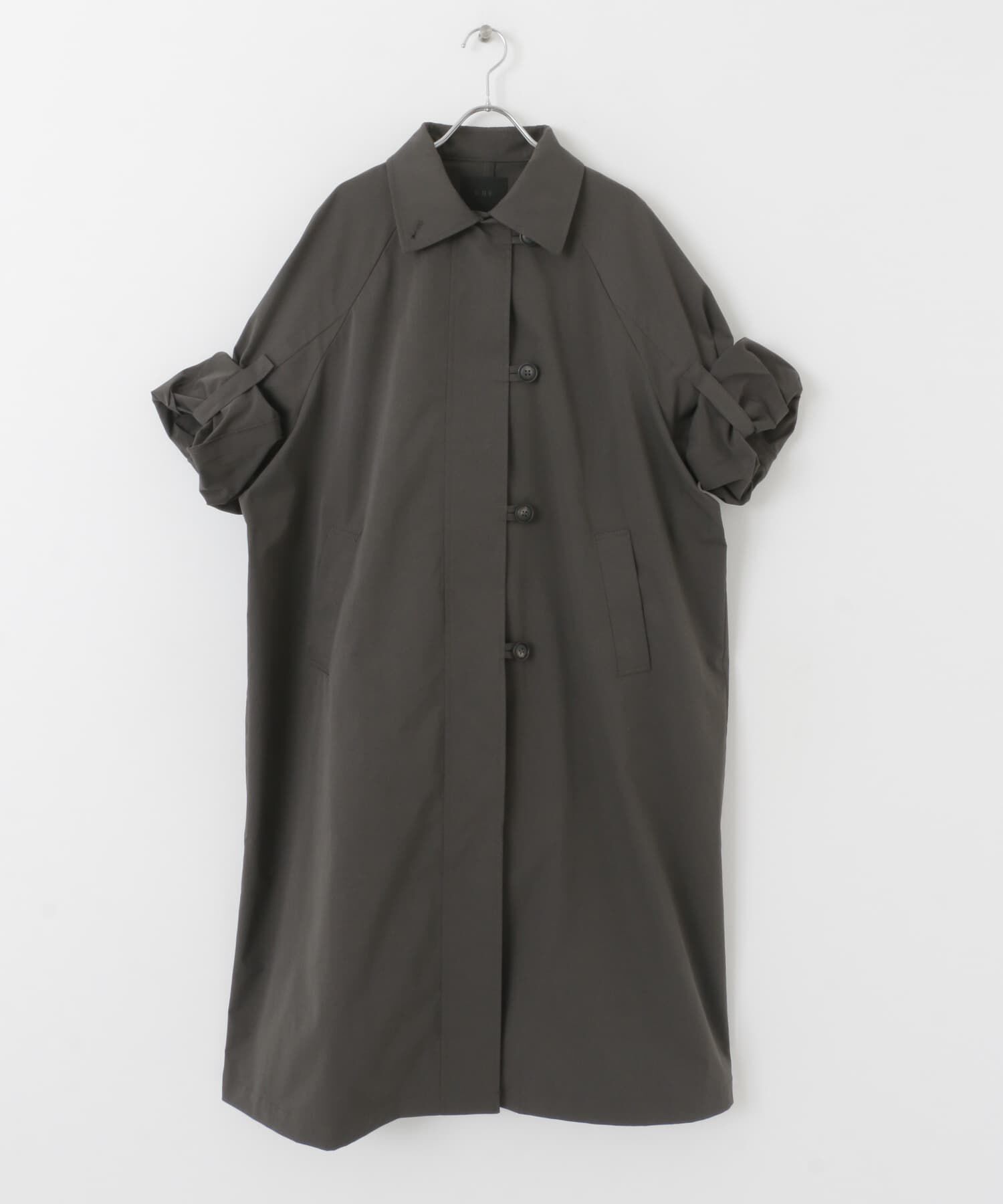  「BACKスリットステンカラーコート」|ステンカラーコート|