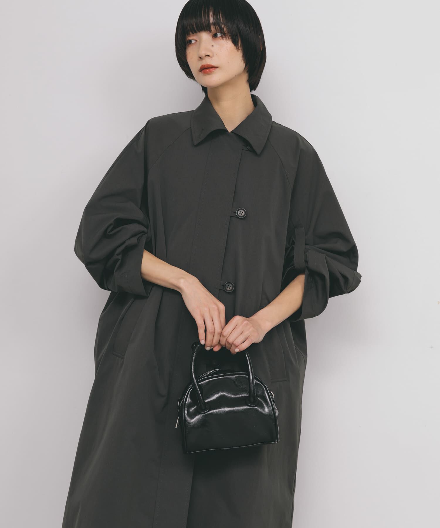  「BACKスリットステンカラーコート」|ステンカラーコート|