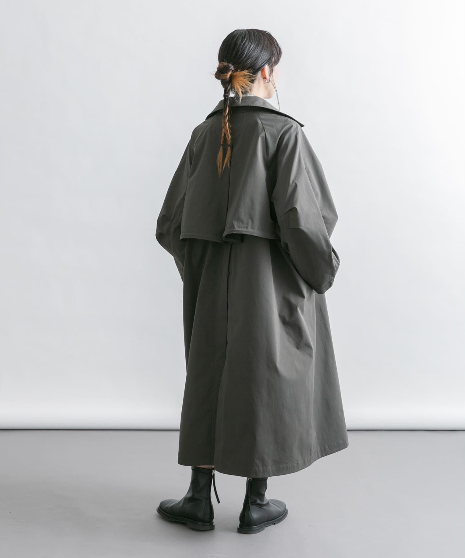  「BACKスリットステンカラーコート」|ステンカラーコート|