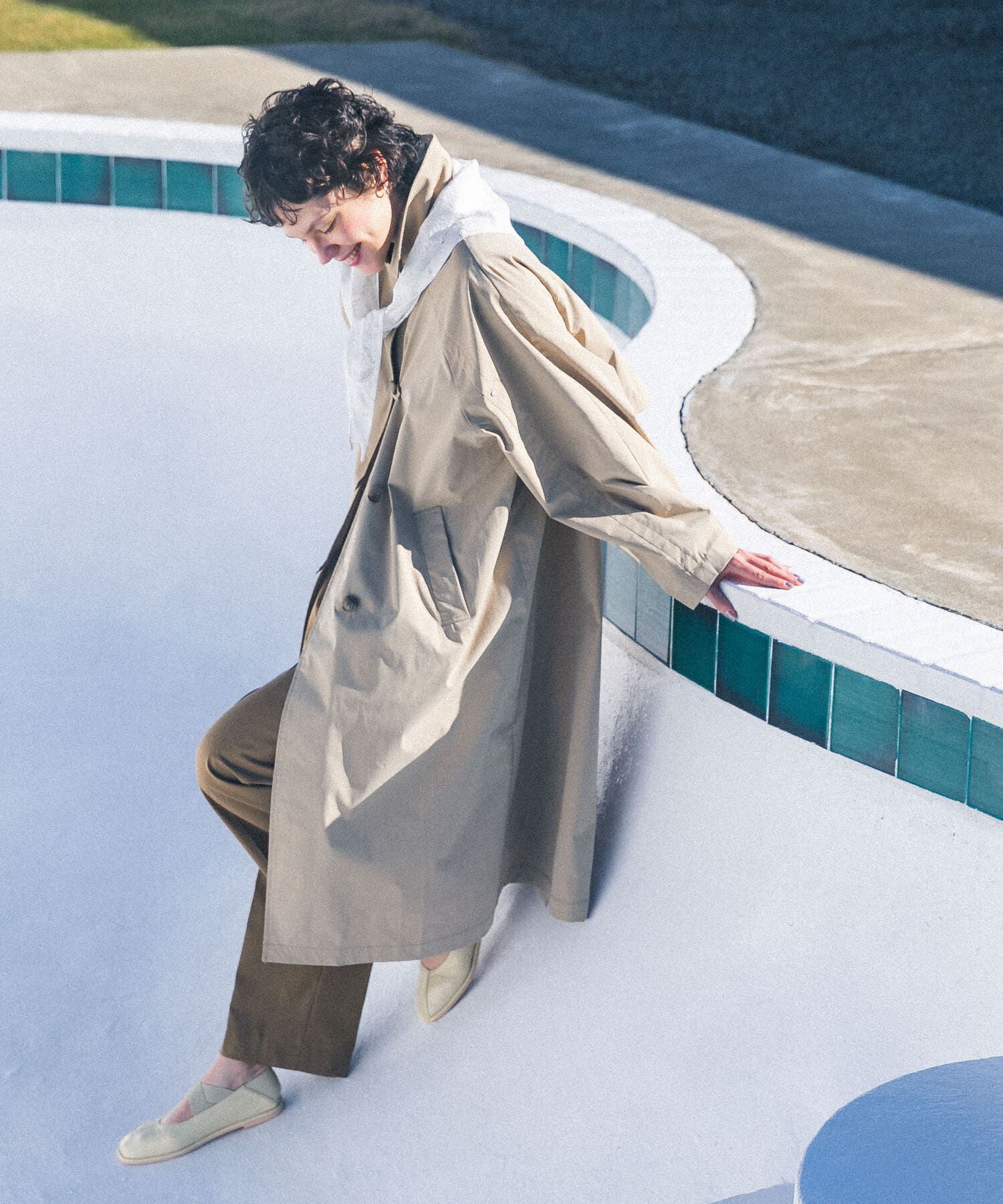  「BACKスリットステンカラーコート」|ステンカラーコート|