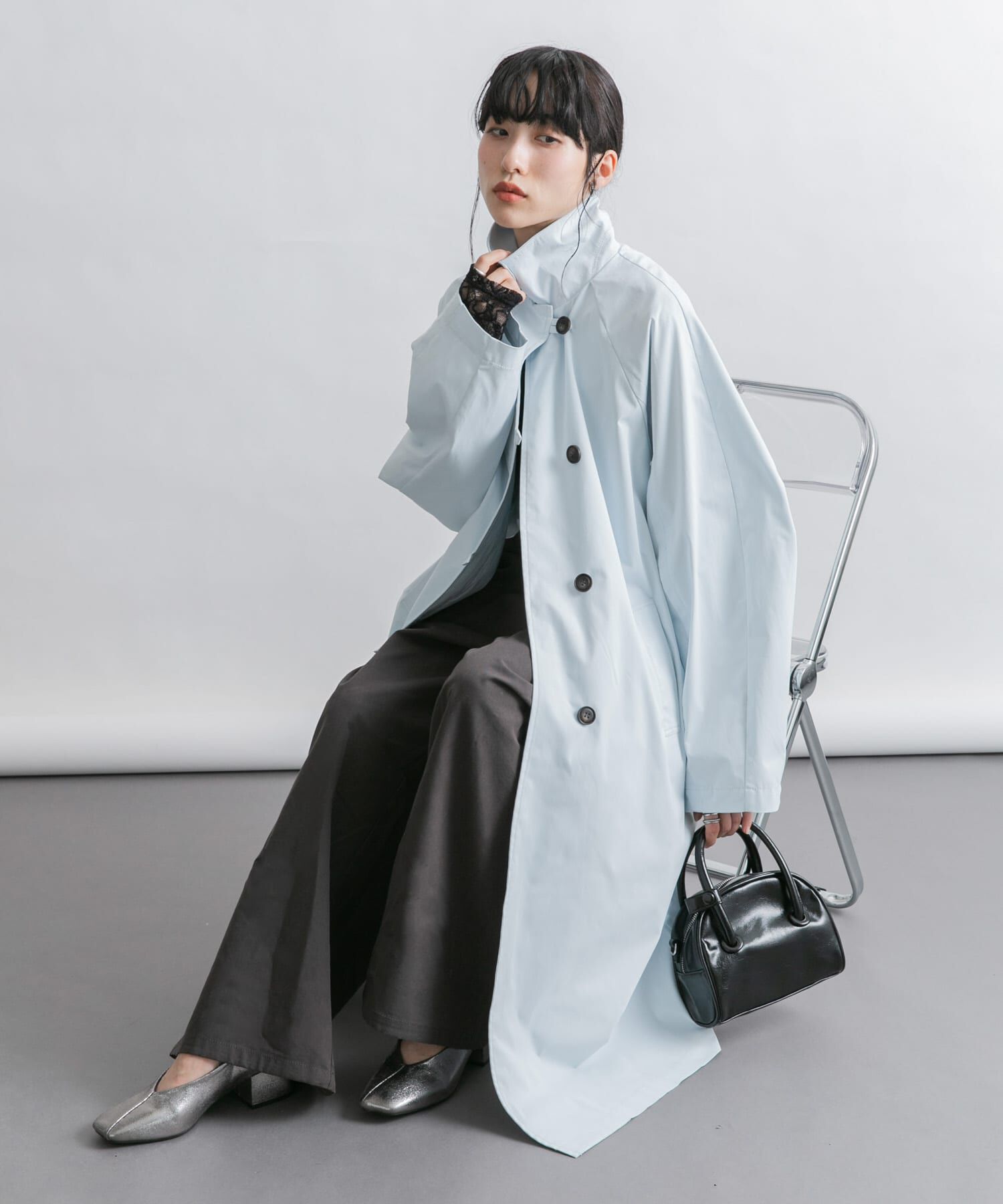  「BACKスリットステンカラーコート」|ステンカラーコート|