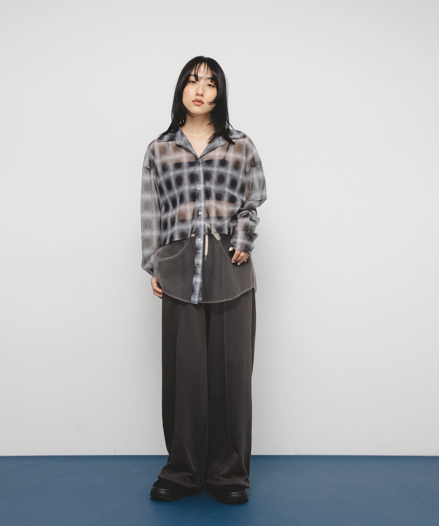  「チュールレイヤードシャツ」|シャツ・ブラウス|