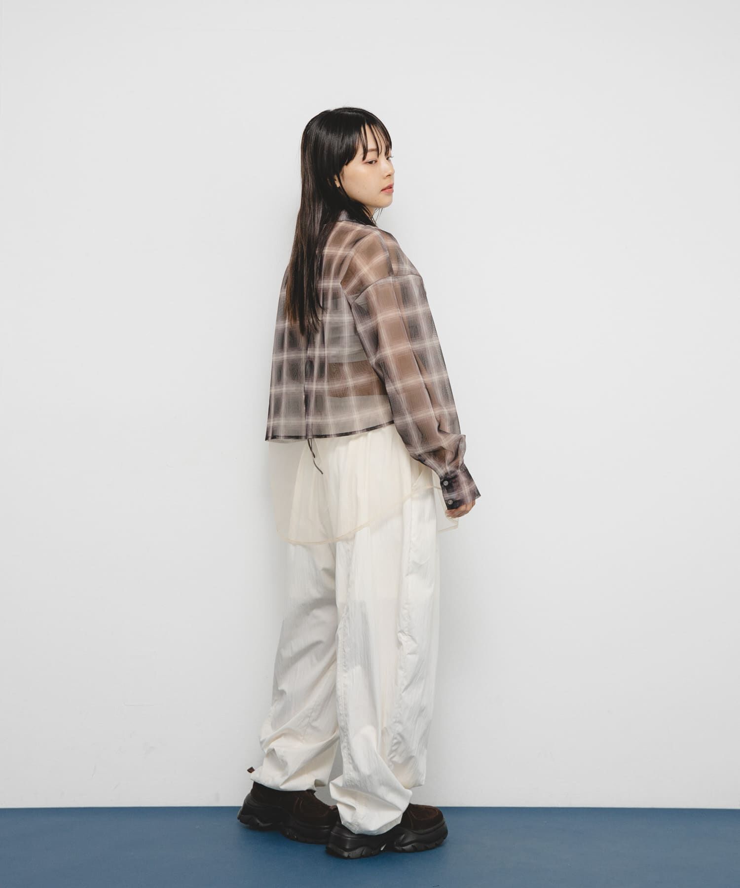  「チュールレイヤードシャツ」|シャツ・ブラウス|