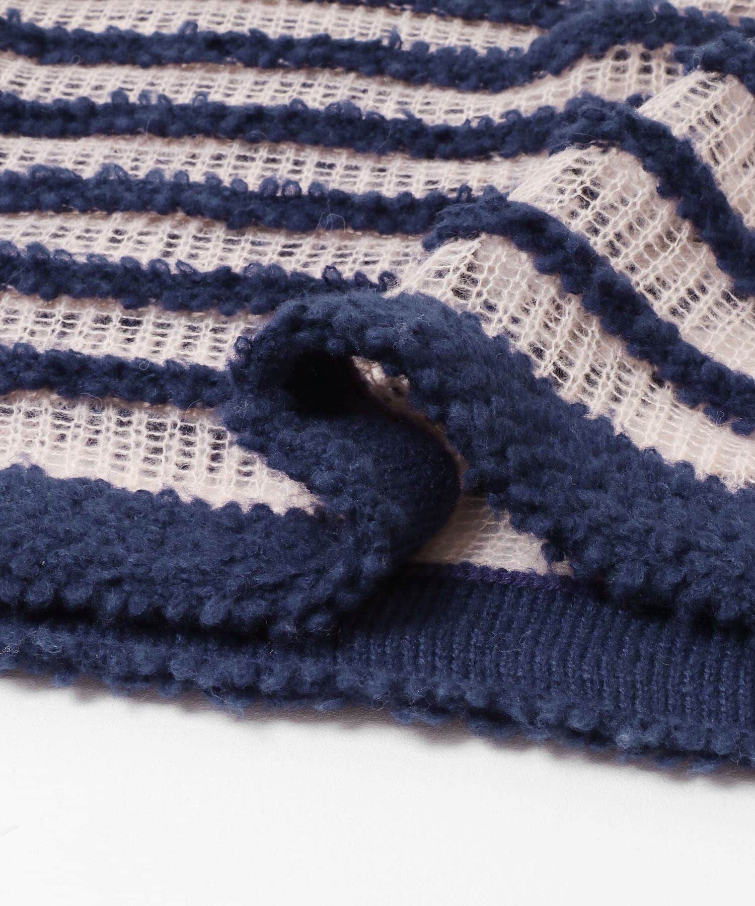  「シアーボーダーニット」|ニット・セーター|