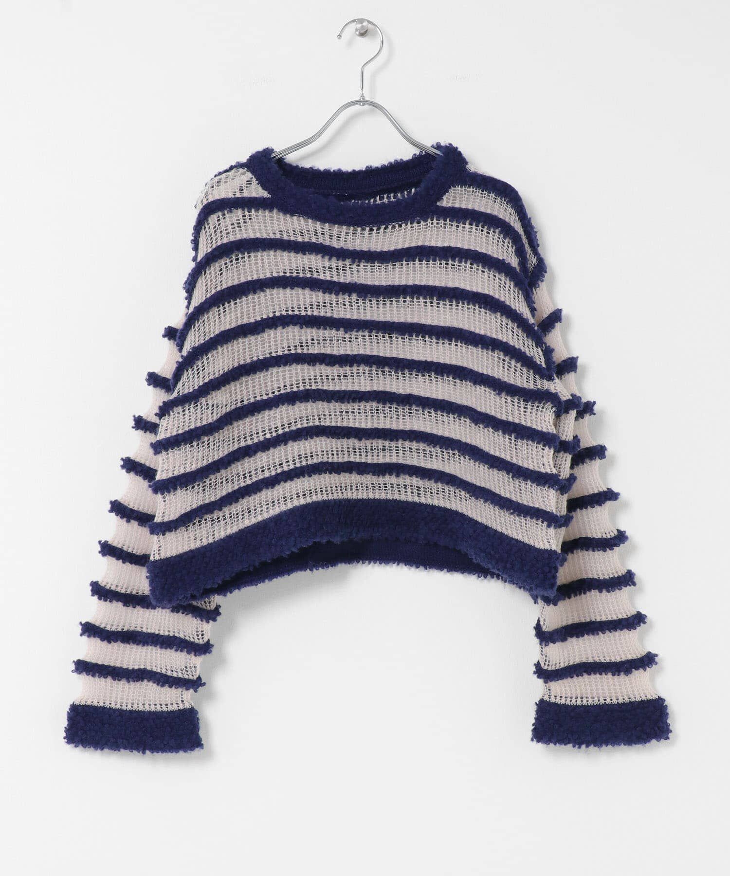  「シアーボーダーニット」|ニット・セーター|