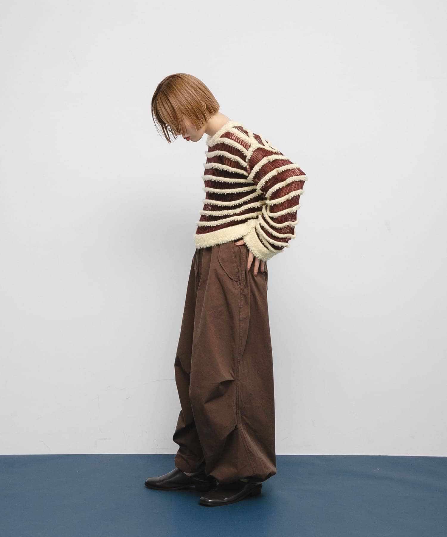  「シアーボーダーニット」|ニット・セーター|