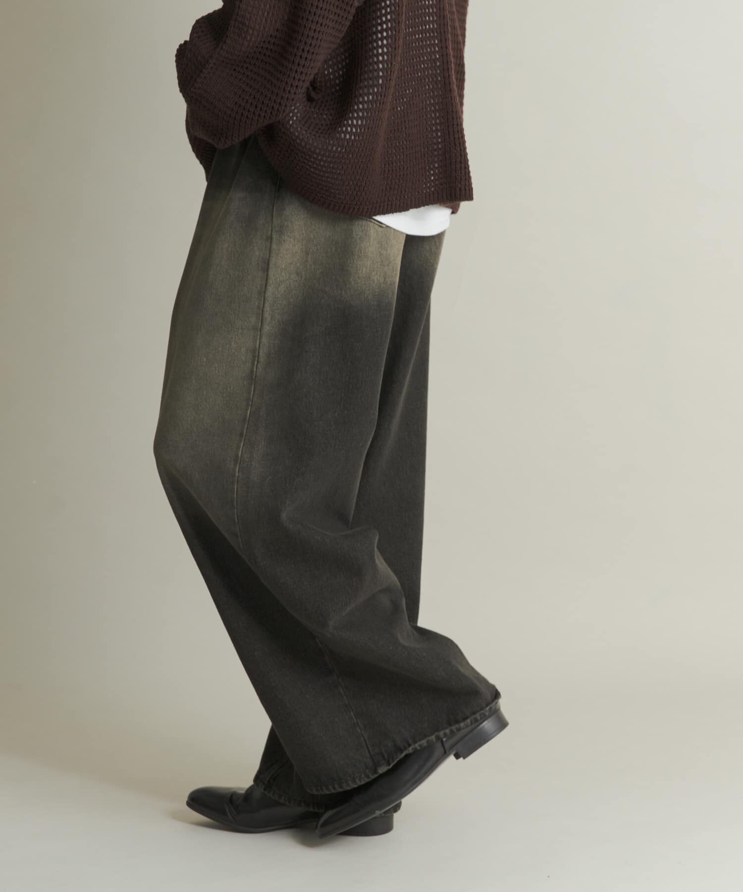 SENSE OF PLACE by URBAN RESEARCH「ヴィンテージライクデニムワイドパンツ」|デニム|