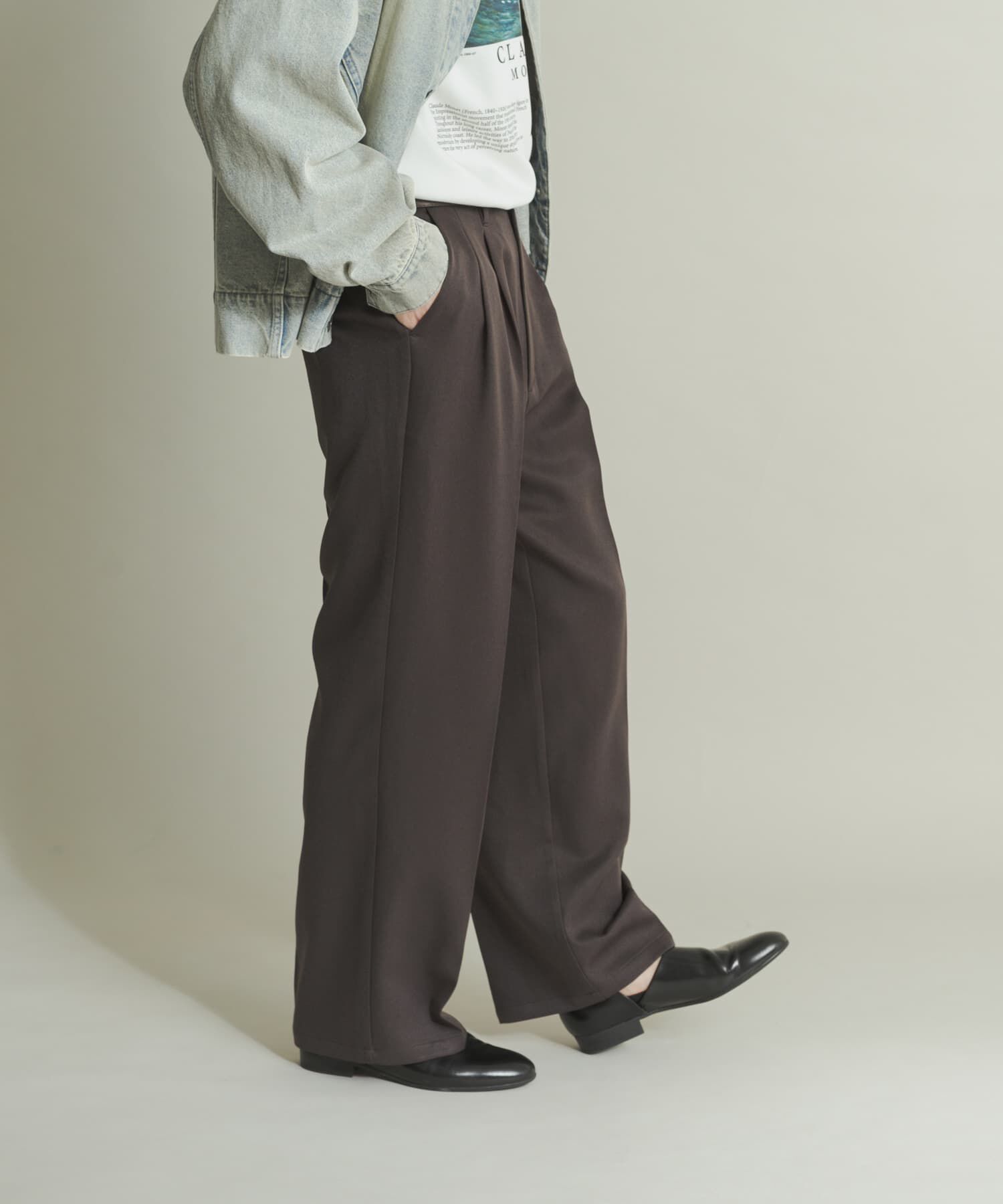 SENSE OF PLACE by URBAN RESEARCH「ウールライクダブルタックワイドパンツ」|その他|