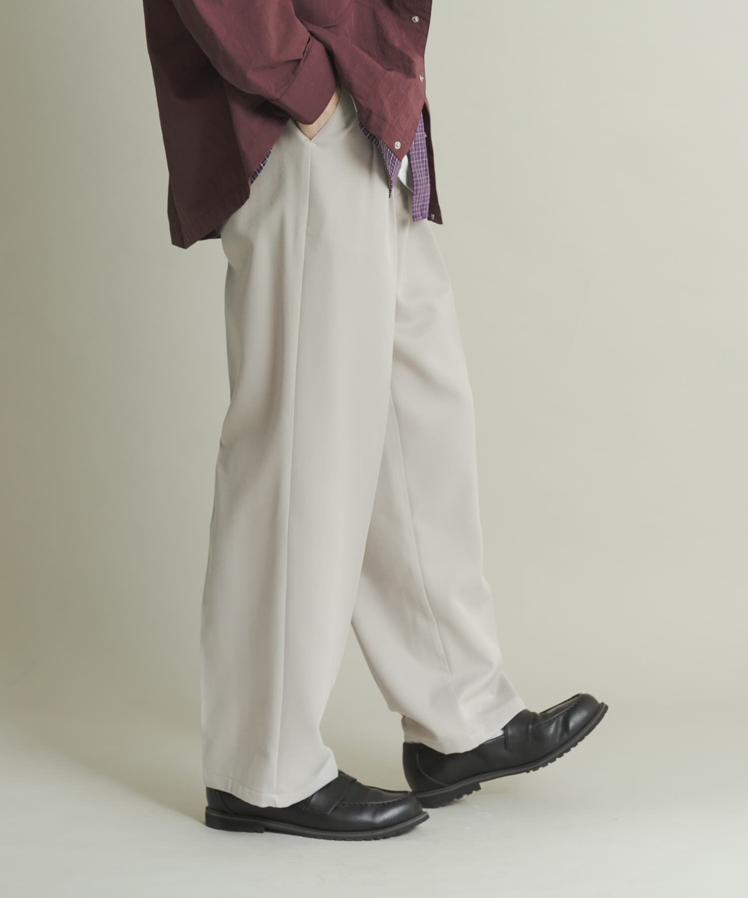 SENSE OF PLACE by URBAN RESEARCH「ウールライクダブルタックワイドパンツ」|その他|