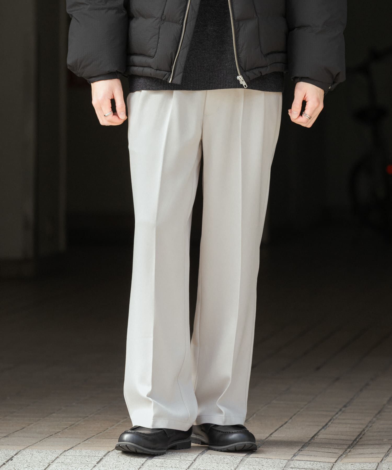 SENSE OF PLACE by URBAN RESEARCH「ウールライクダブルタックワイドパンツ」|その他|