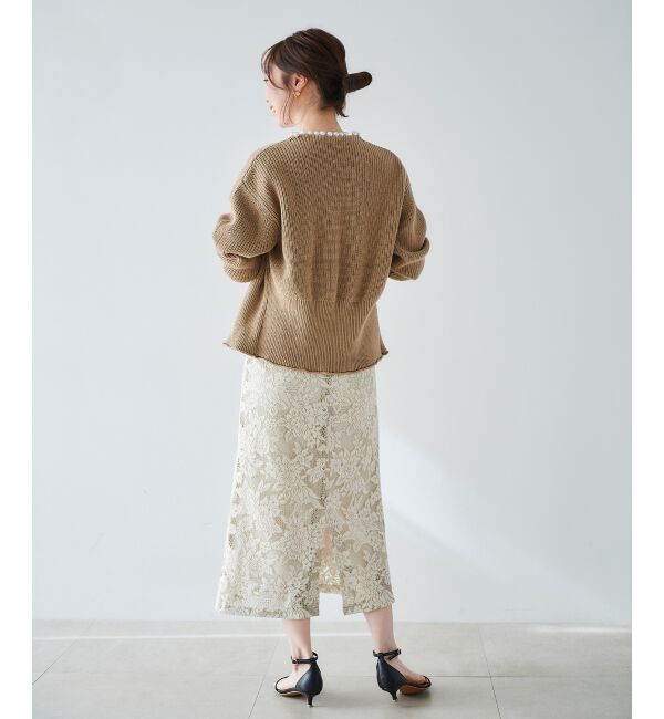 le.coeur blanc「パールツキアゼアミカーディガン」|カーディガン|