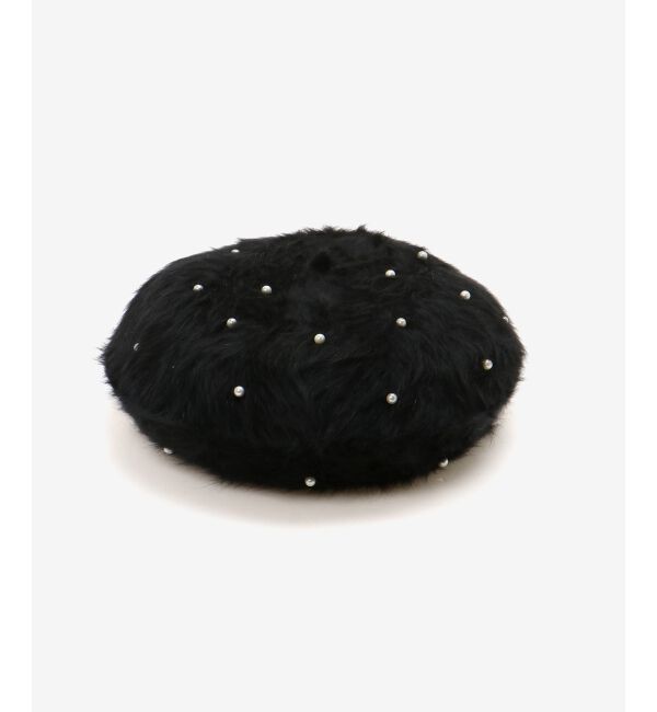  「ふわふわパールベレー帽」|ハンチング・ベレー帽|