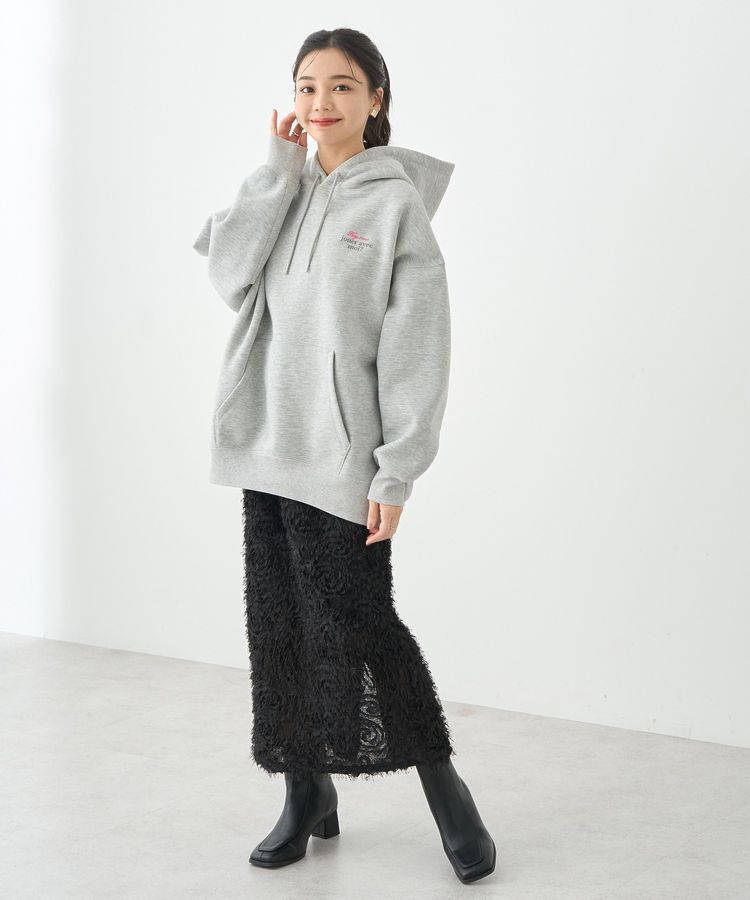 earth music&ecology「フラワーチュールナロースカート」|タイト|