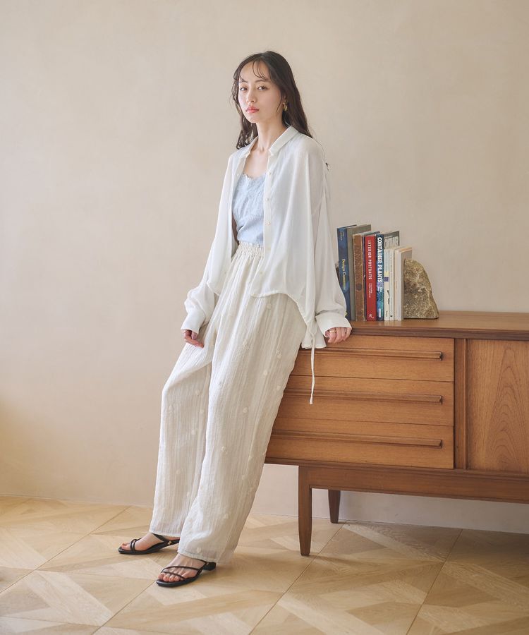 earth music&ecology「レーヨンクレープドロストシャツ」|シャツ・ブラウス|
